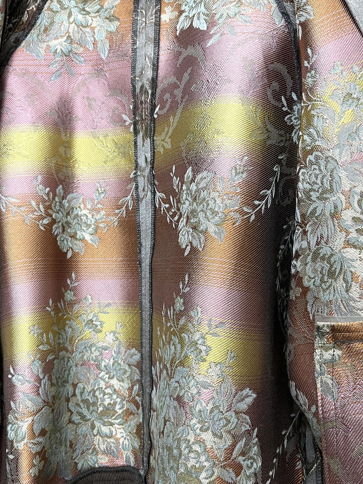 Japanese Brand Vintage YUKI TORII Flower Poly Satin Jacquard Brocade Design Size S / US 4 / IT 40 - 7 Thumbnail