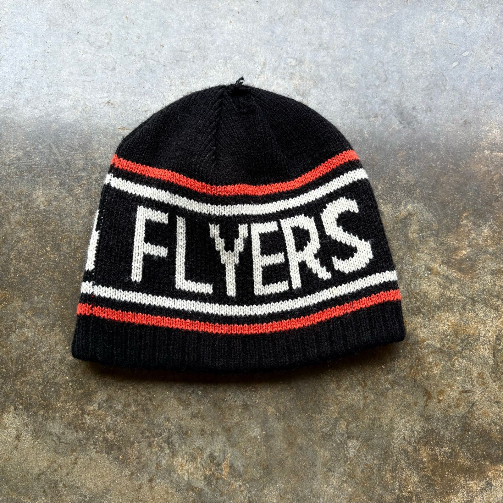 NHL Cool Vintage 90s NHL Philadelphia Flyers Knit Beanie Size ONE SIZE - 2 Thumbnail