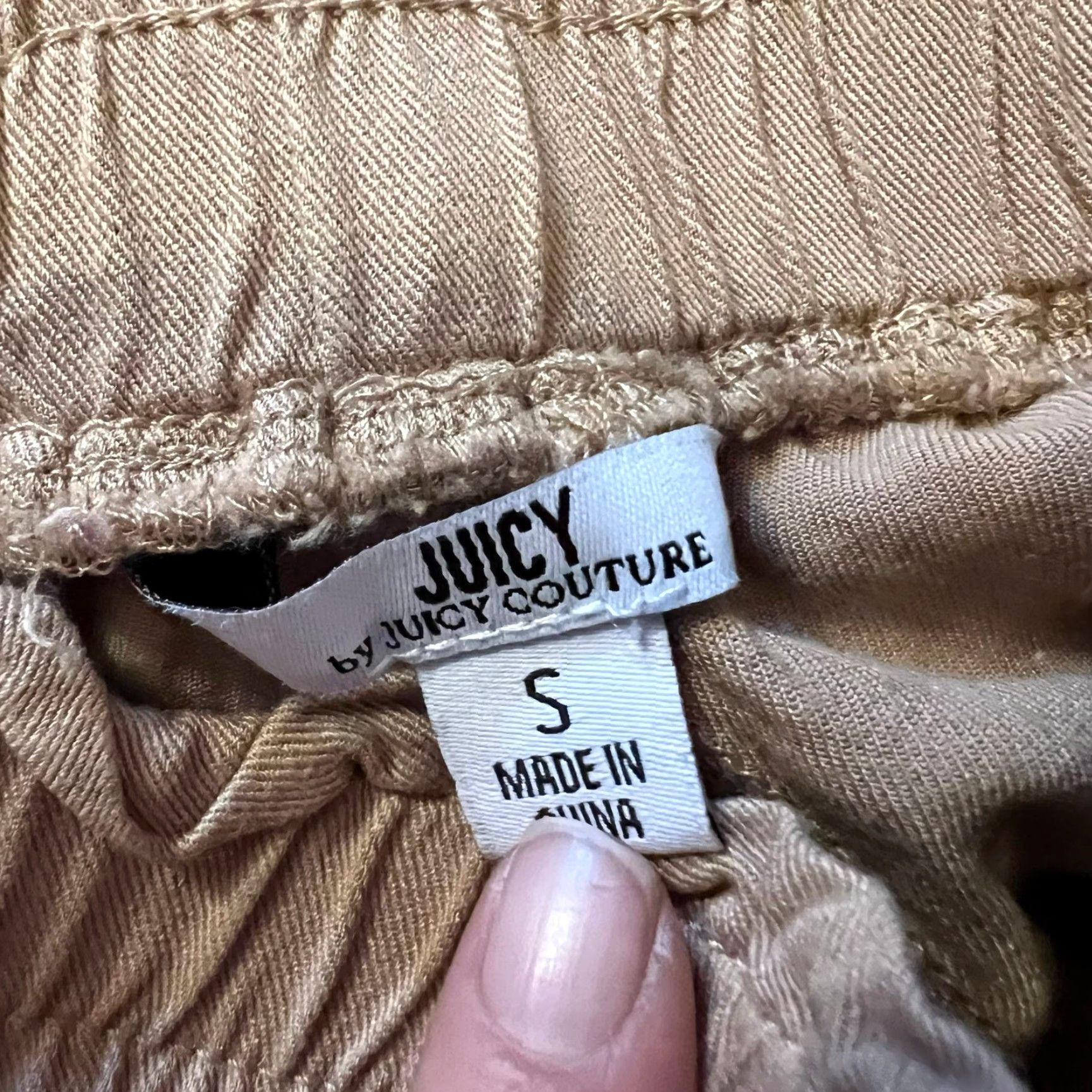 Juicy Couture Juicy Couture Pants Womens Small Beige Tan Jogger Cargo Ankle S Regular Cream Women Size 28" / US 6 / IT 42 - 4 Thumbnail