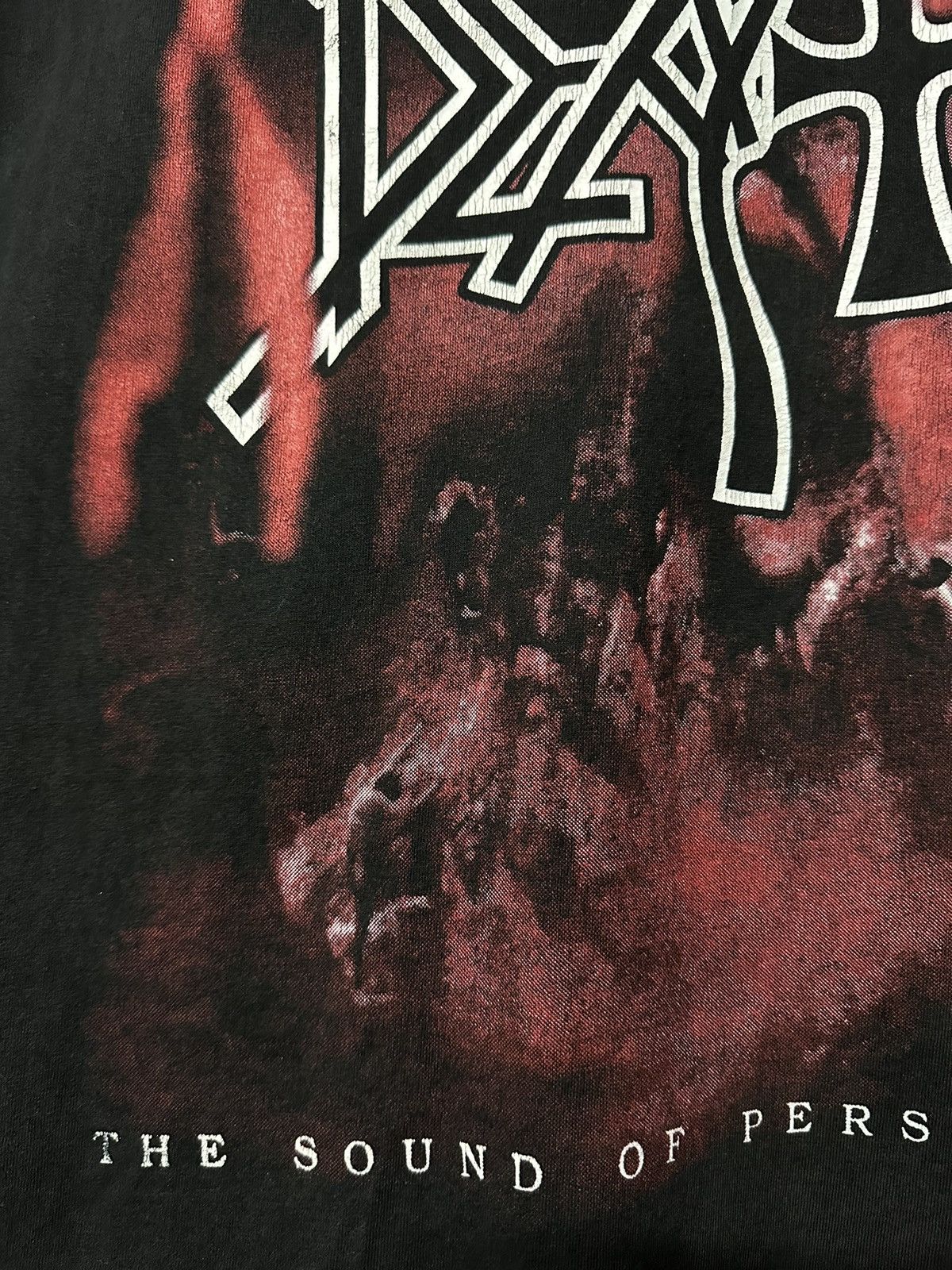 Band Tees × Vintage Vintage Death The Sound Of Perseverance Black Metal Faded T Size US L / EU 52-54 / 3 - 5 Thumbnail