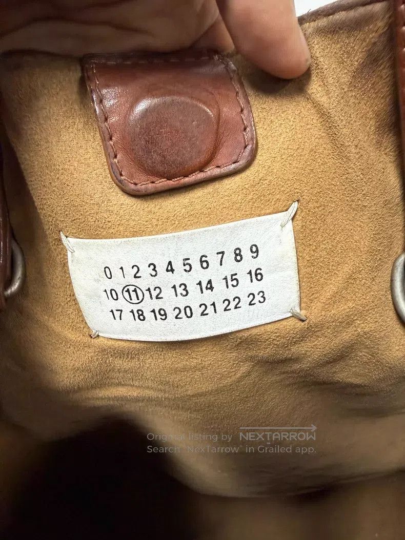 Maison Margiela Maison Margiela Leather Twitter Tote Bag Size ONE SIZE - 7 Thumbnail