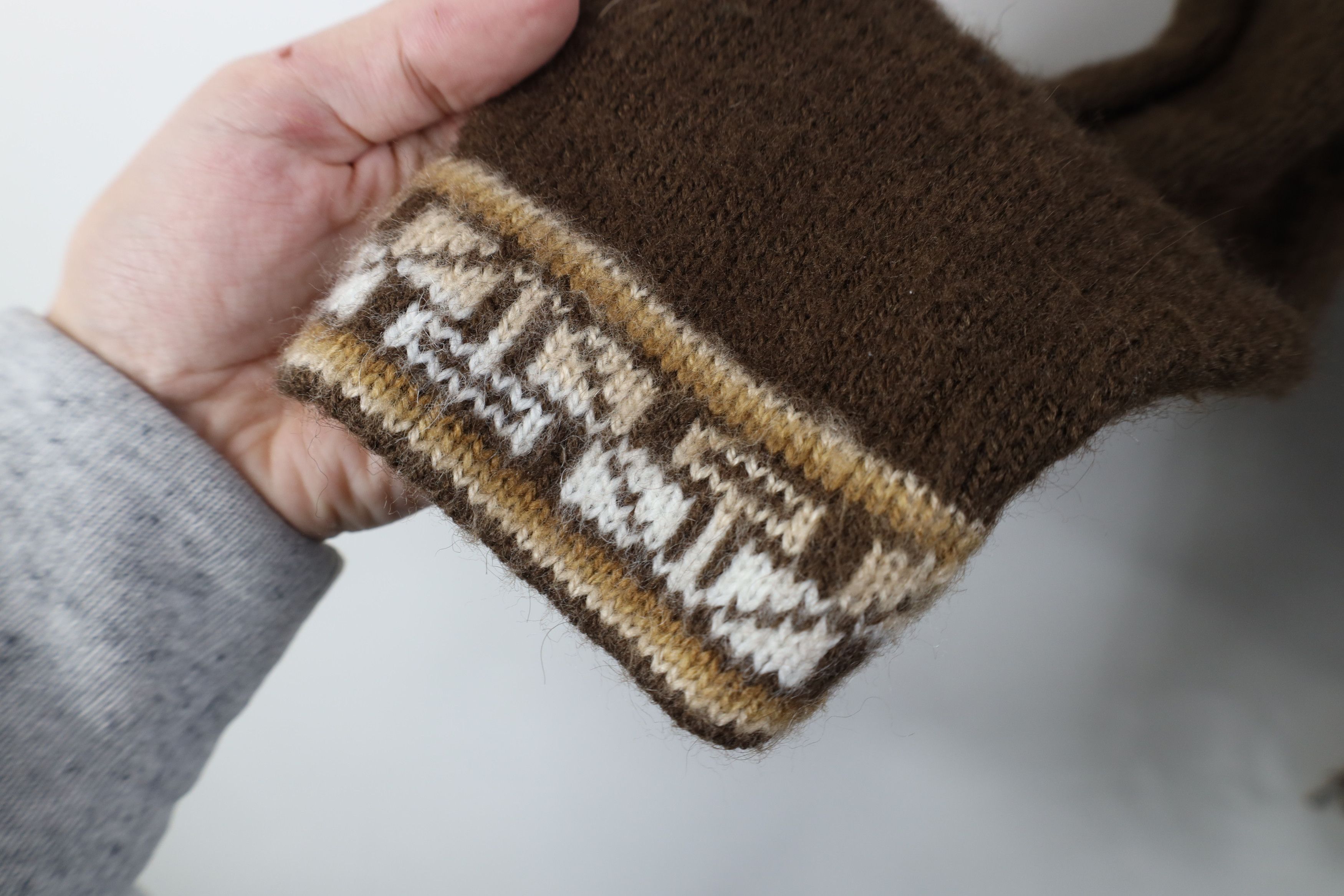 Vintage Vintage 90s Streetwear Blend Knit Fringed Hoodie Sweater Size M / US 6-8 / IT 42-44 - 8 Thumbnail