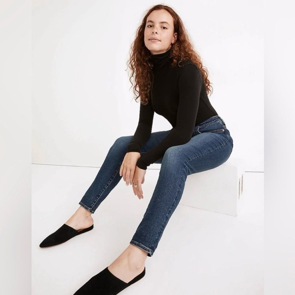 Madewell Madewell Curvy High Waist Skinny Jeans Sz 24 Dark Wash Denim Size 24" / US 00 / IT 34 - 1 Thumbnail