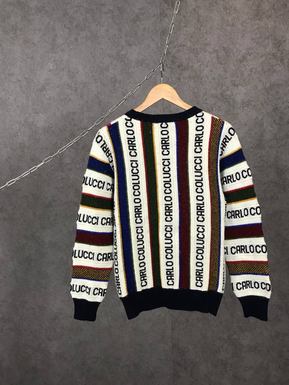 Carlo Colucci Carlo Colucci monogram coogi style sweater Size US S / EU 44-46 / 1 - 9 Thumbnail