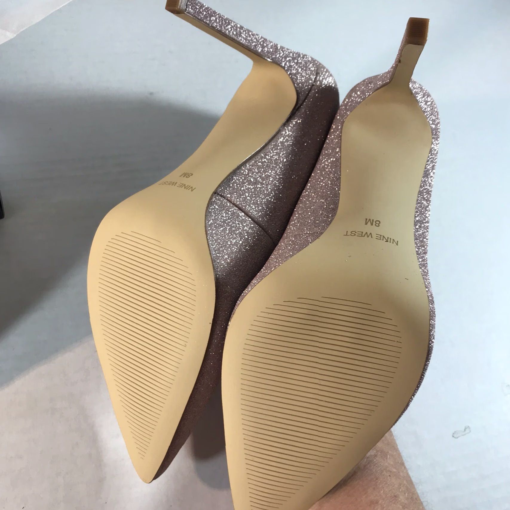 Nine West Nine West Tatiana3 Pink Glitter Faux Leather Pump Women's Size 8M High Heel Stiletto Size US 8 / IT 38 - 6 Thumbnail