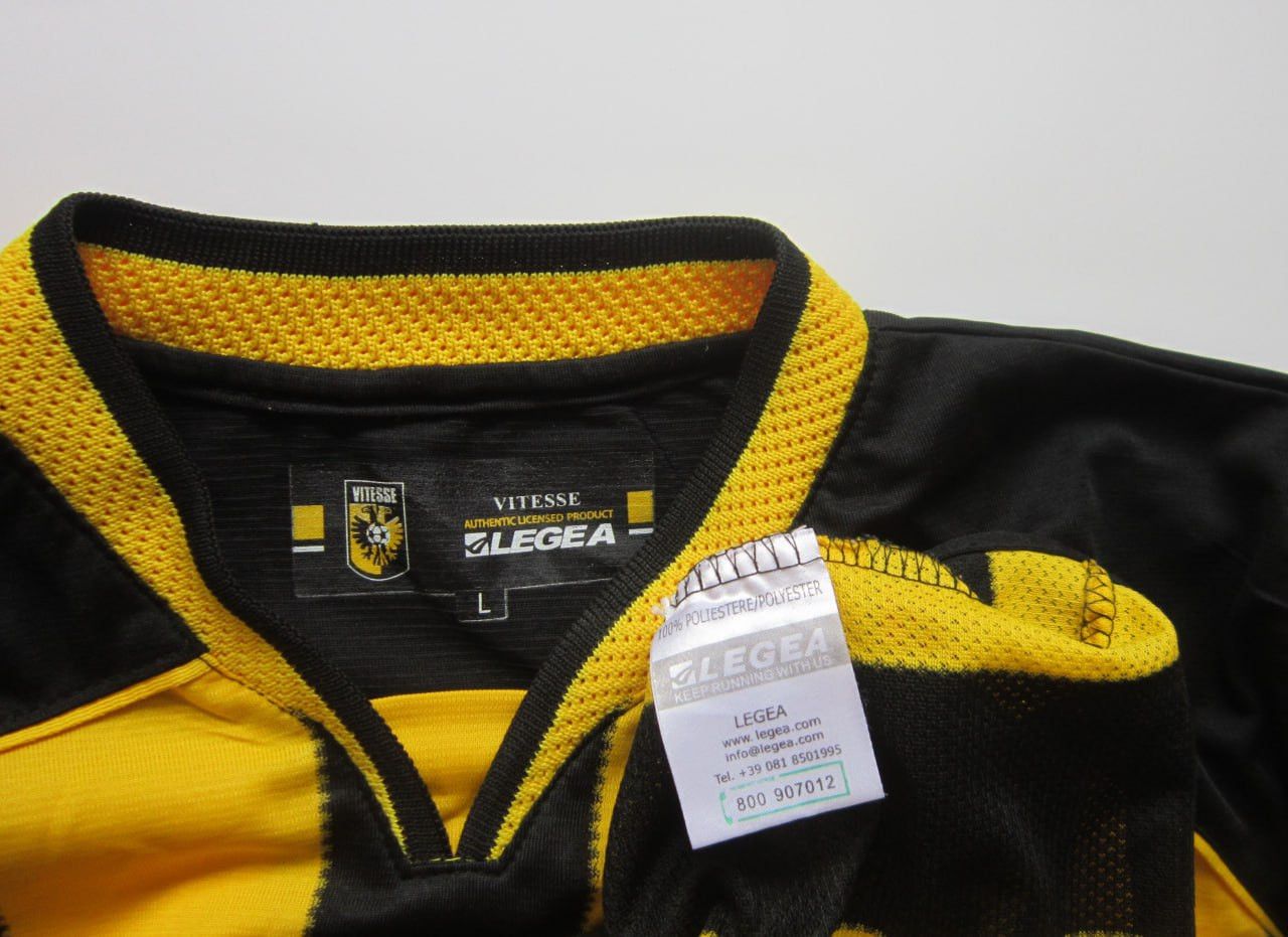 Other Vitesse 2006-2007 Home Soccer Jersey Legea Size US L / EU 52-54 / 3 - 5 Thumbnail