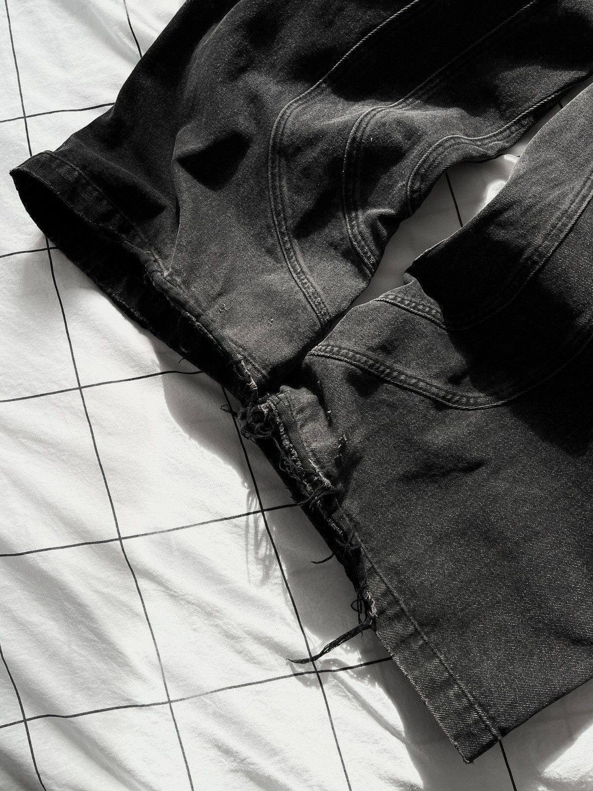 No Faith Studios NO FAITH STUDIOS Distressed Cargo Raver denim Baggy Pants Size US 32 / EU 48 - 20 Thumbnail
