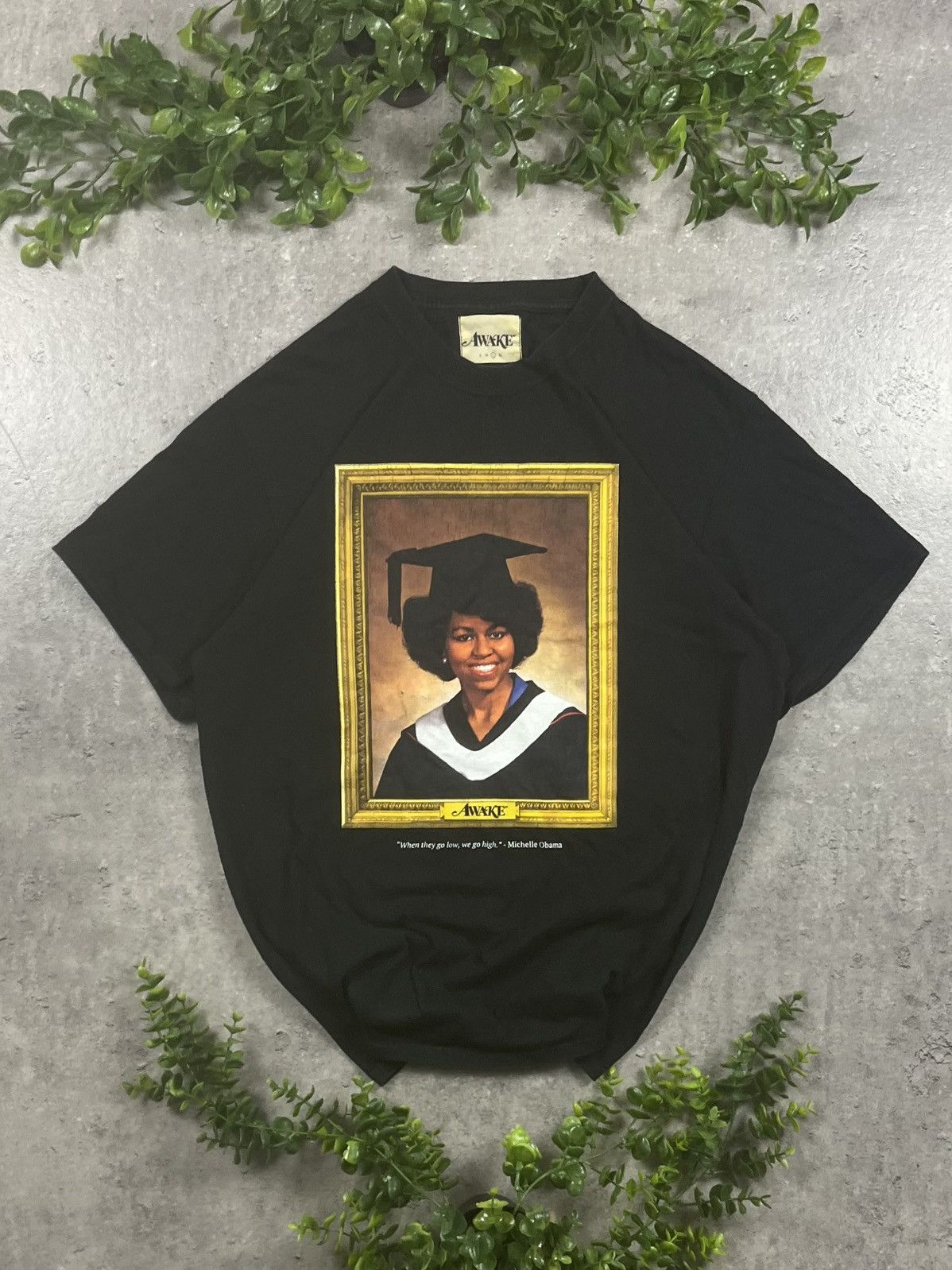 Awake NY Awake NY t-shirt czarny Michelle Obama nadruk L Size US L / EU 52-54 / 3 - 1 Thumbnail