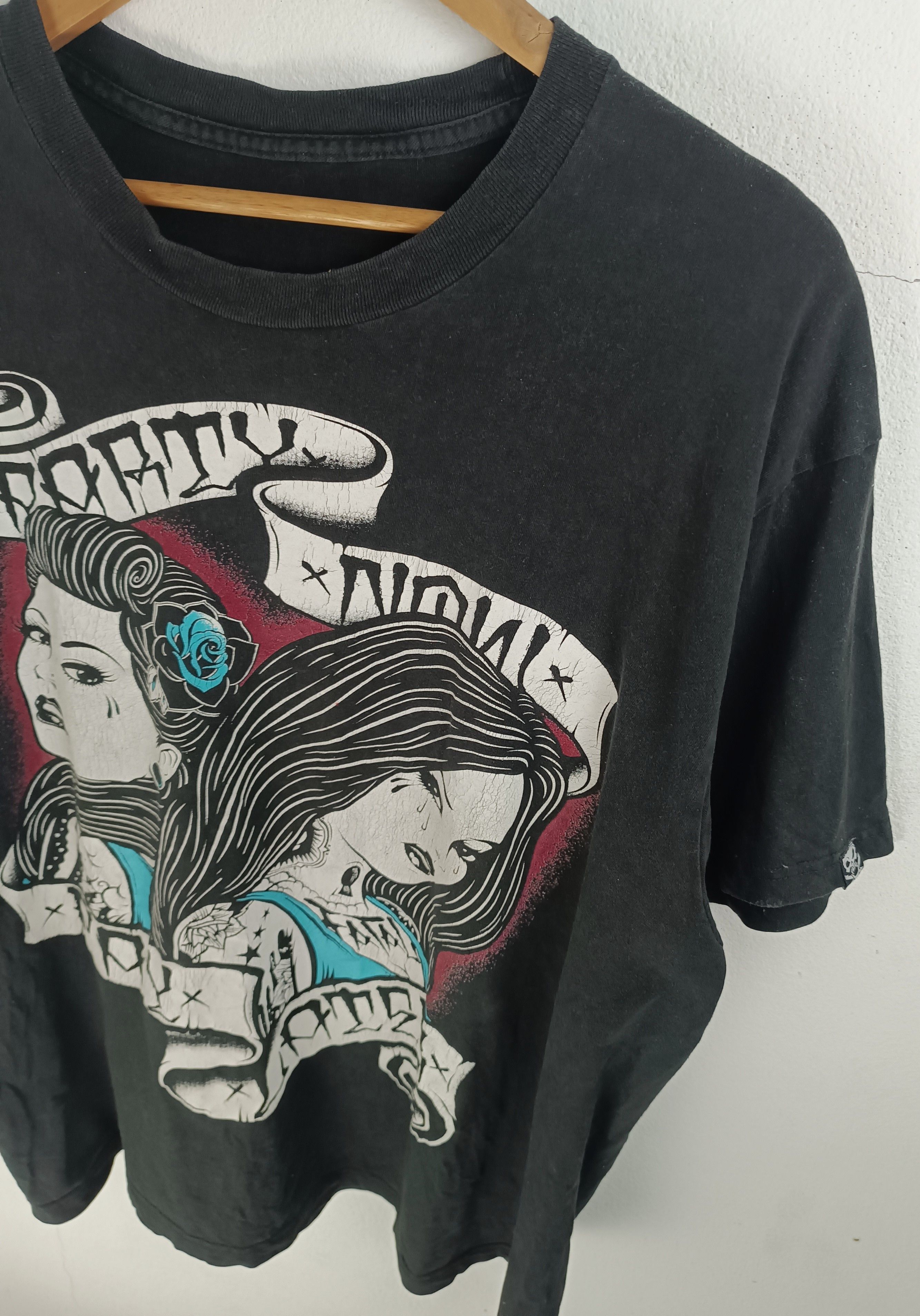 Vintage VINTAGE Y2K FATAL PARTY NOW PAY LATER SEXY ADULT TATOO PUNK Size US XL / EU 56 / 4 - 9 Thumbnail
