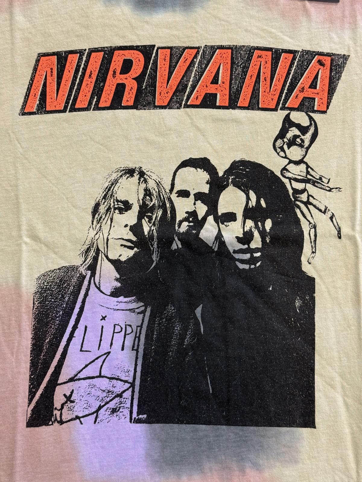 Designer Nirvana Band Photo T-shirt Tie Dye Blotch Tee - L Size US L / EU 52-54 / 3 - 3 Thumbnail