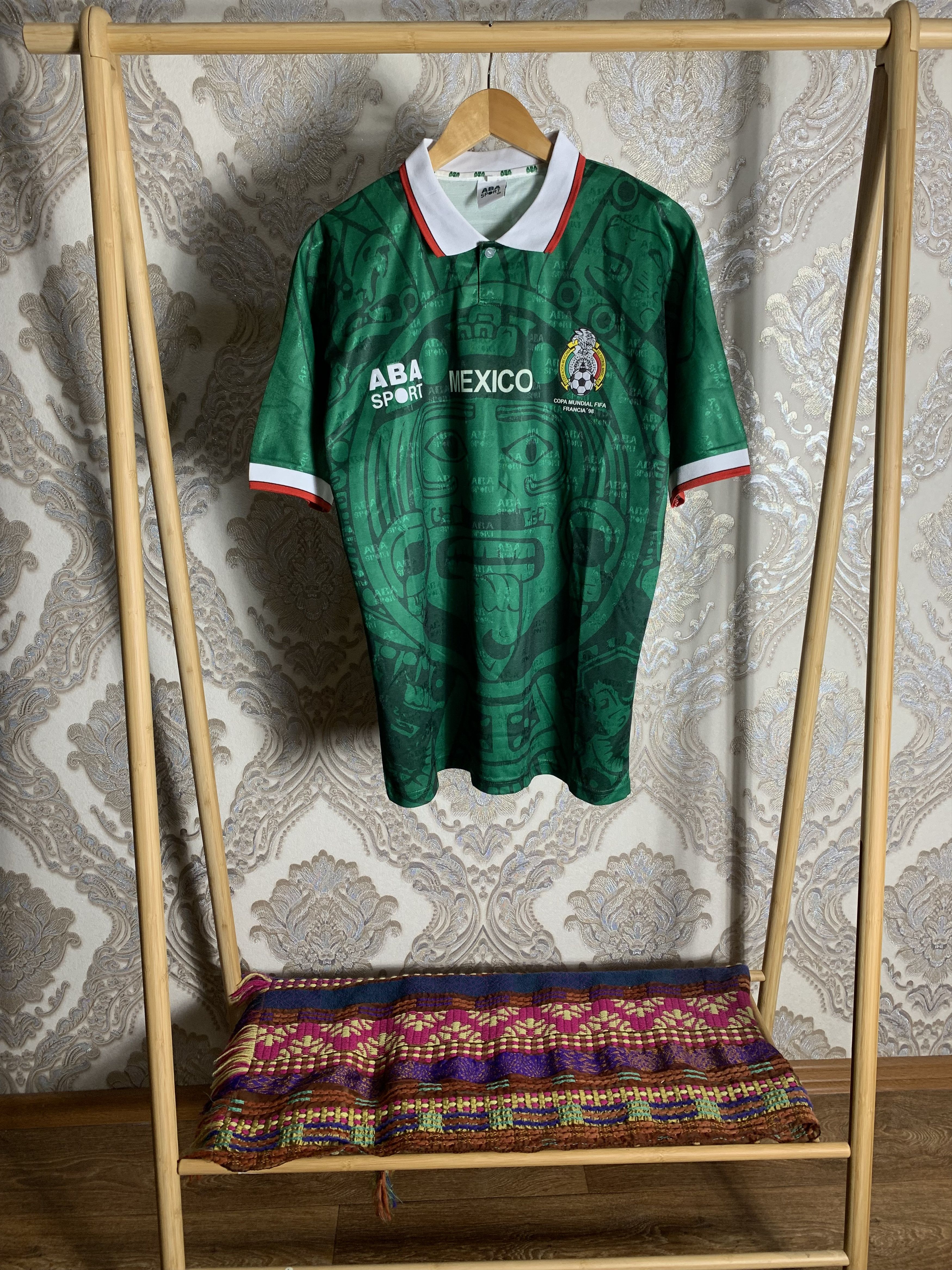VERY RARE ABA SPORT MEXICO RETRO SOCCER JERSEY BLOKE Y2K 90s