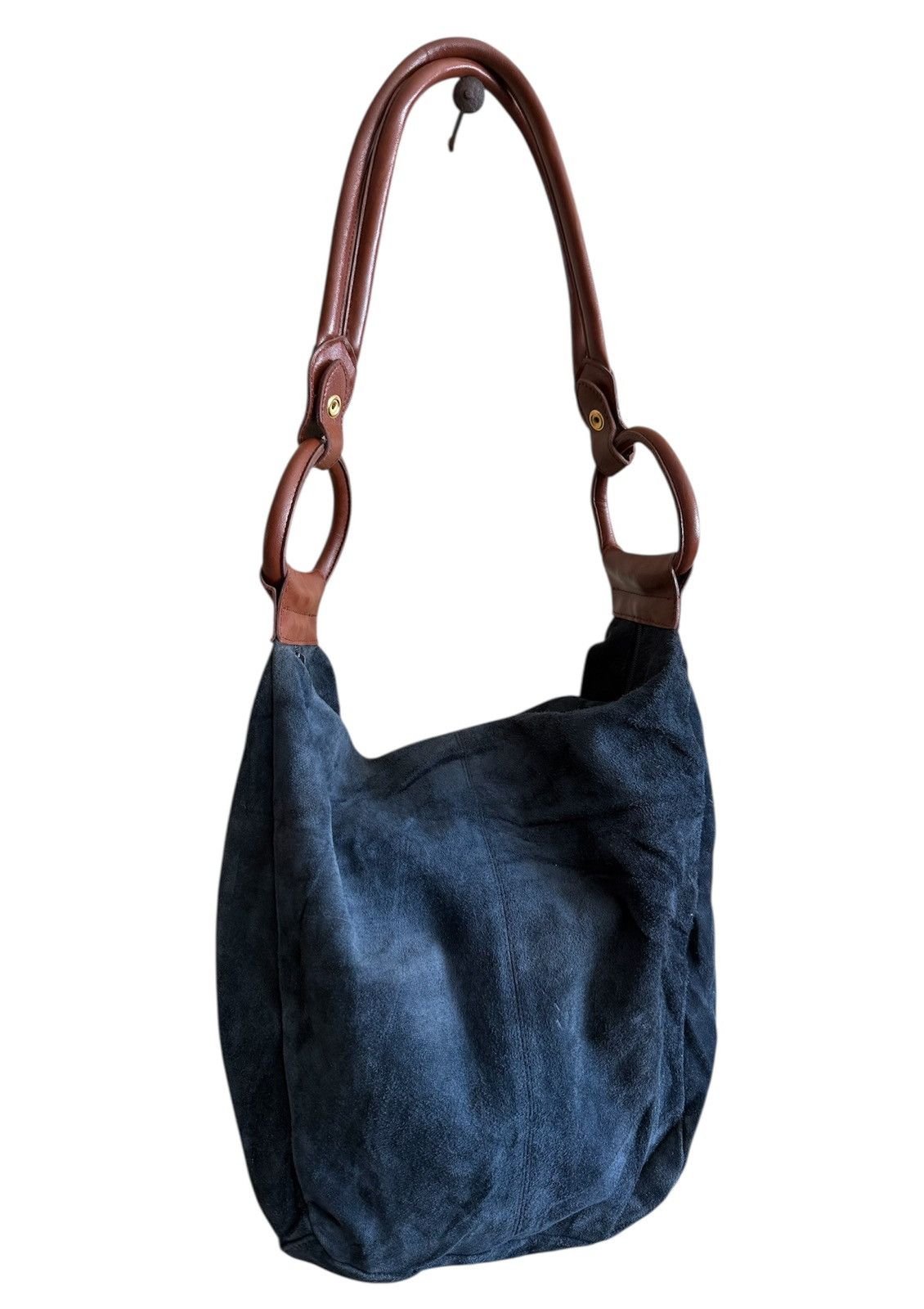 Japanese Brand Handmade Shoulder Bag Leather Navy Blue Size ONE SIZE - 2 Thumbnail