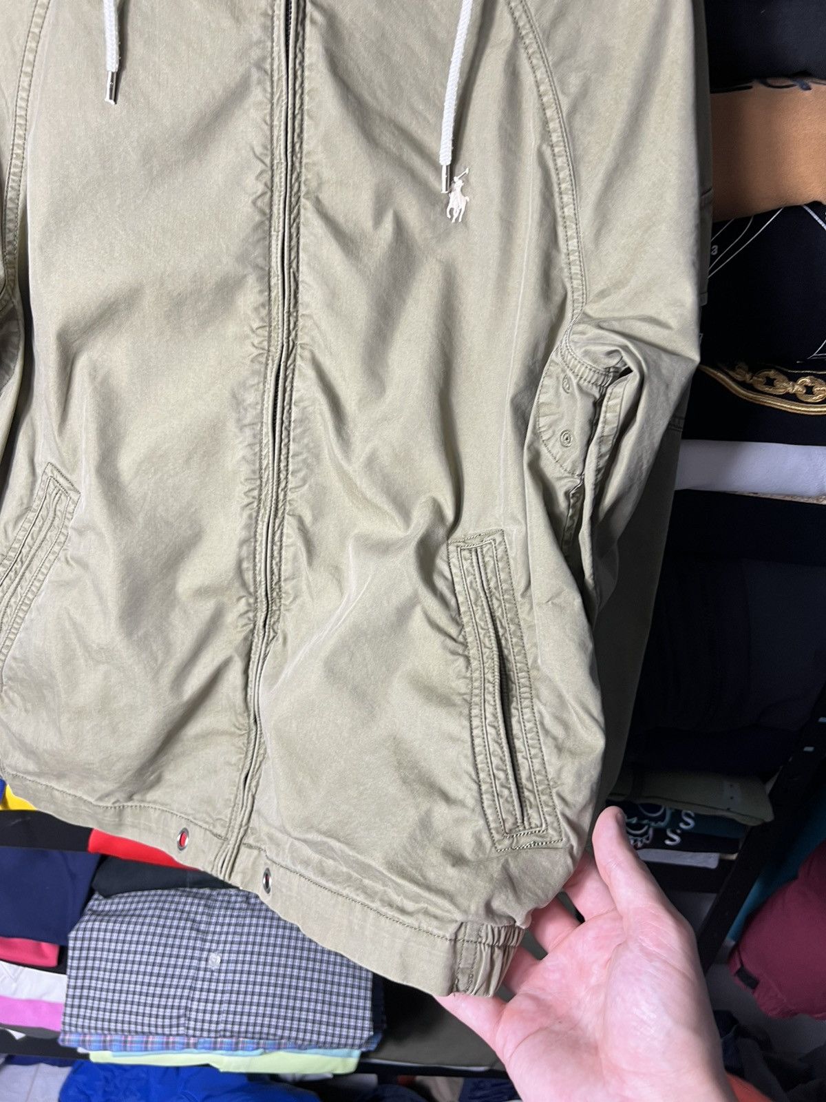 Polo Ralph Lauren 🧥 Polo Ralph Lauren Lightweight Hooded Jacket Olive Green Size US S / EU 44-46 / 1 - 9 Thumbnail