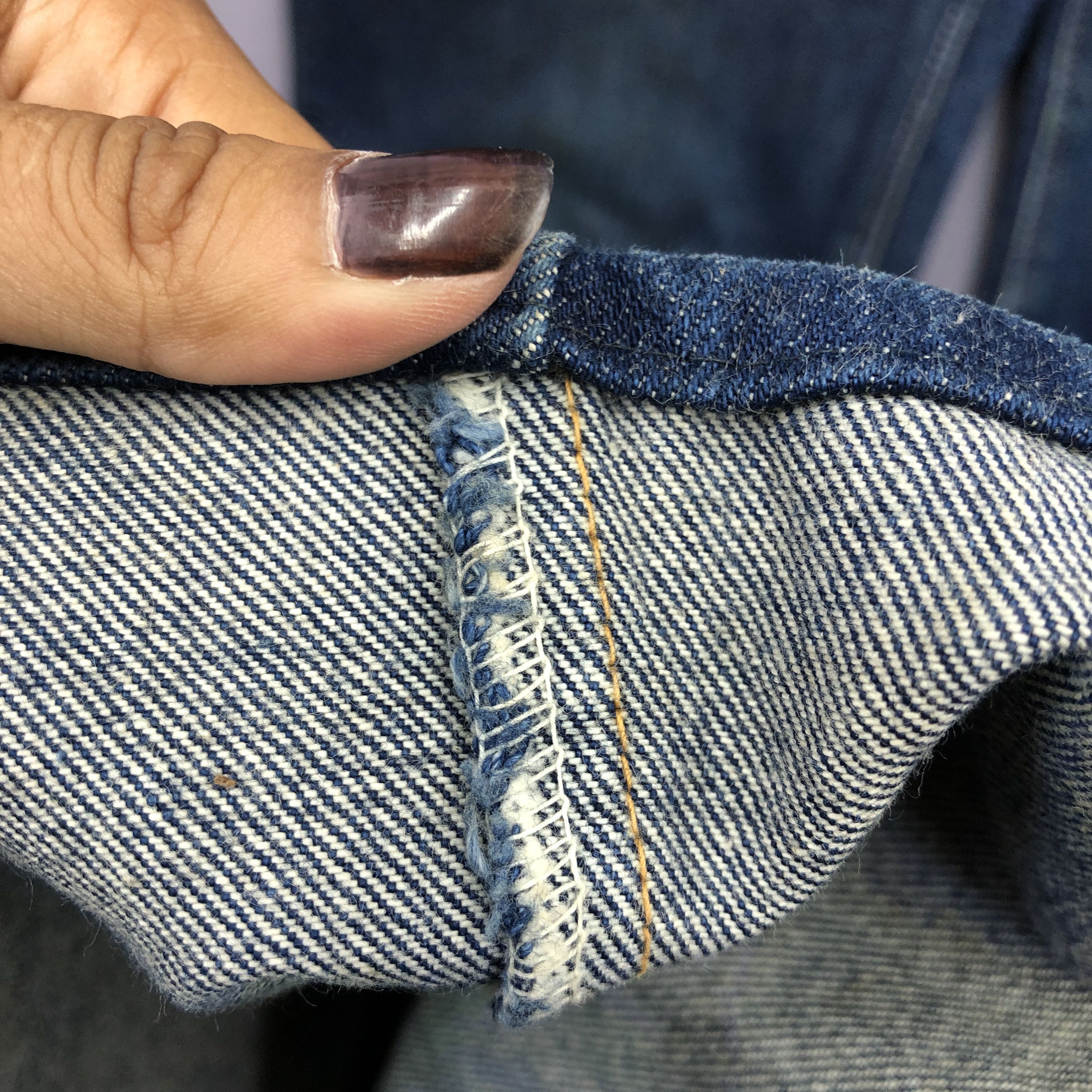 Japanese Brand Vintage 70's Japanese Bush Pants Flare Jeans Blue Wash Denim Size US 30 / EU 46 - 6 Thumbnail