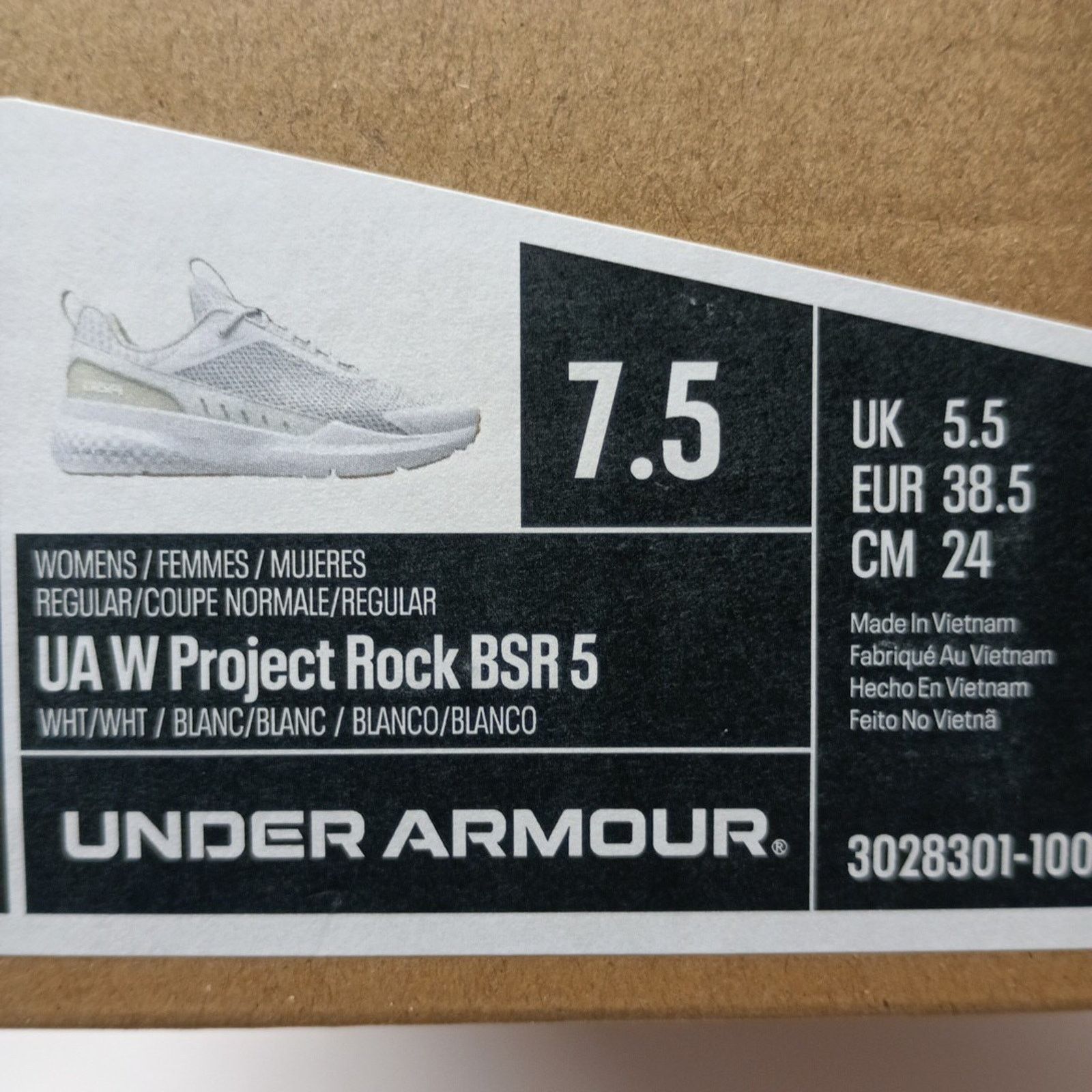 Under Armour Under Armour Project Rock BSR 5 Shoes Women's Size 7.5 White Size US 7.5 / IT 37.5 - 9 Thumbnail