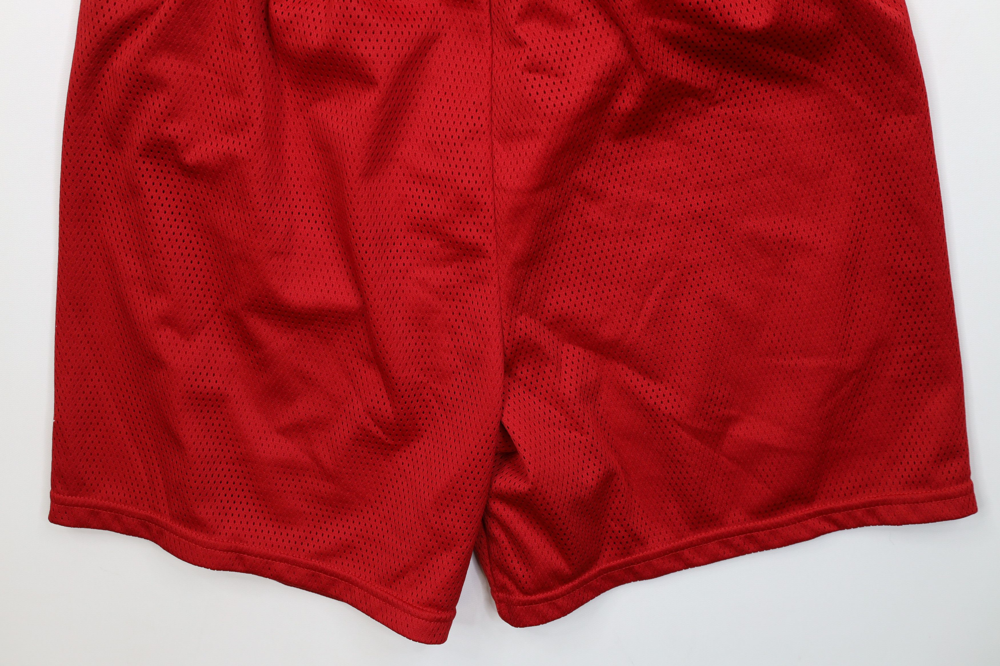 Nike Vintage 90s Nike Mini Swoosh Above Knee Shorts Red Mesh Size US 34 / EU 50 - 11 Thumbnail