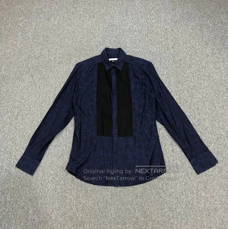 Versace Versace Men's Blue Cotton Shirt . Size US S / EU 44-46 / 1 - 1 Thumbnail
