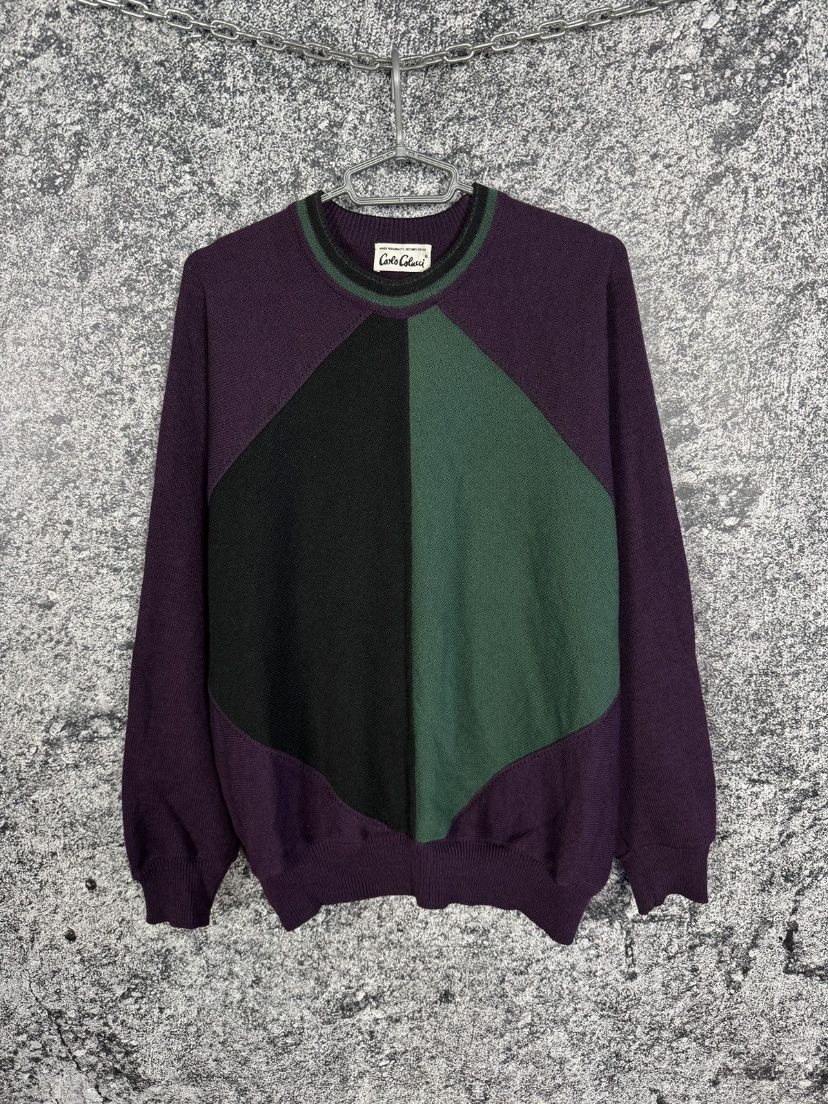 Carlo Colucci Carlo Colucci Wool Vintage 90s Sweater West Germany Size 52 Size US L / EU 52-54 / 3 - 1 Thumbnail