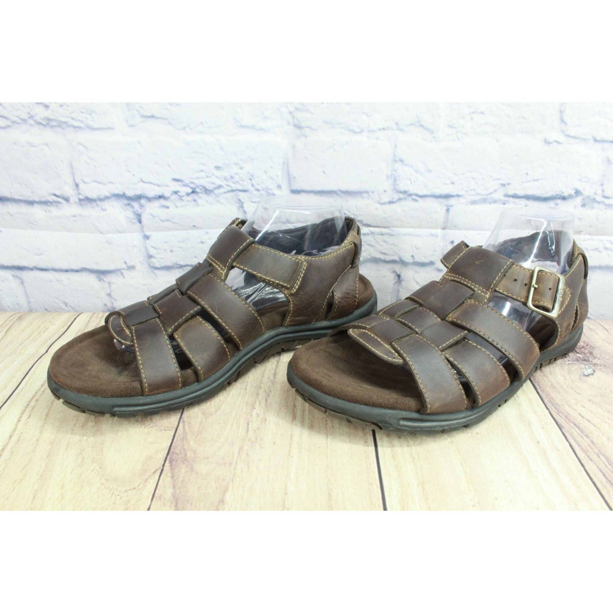 Teva Teva Camden Brown Leather Fisherman Sandals Men's Size 9 Size US 9 / EU 42 - 2 Thumbnail