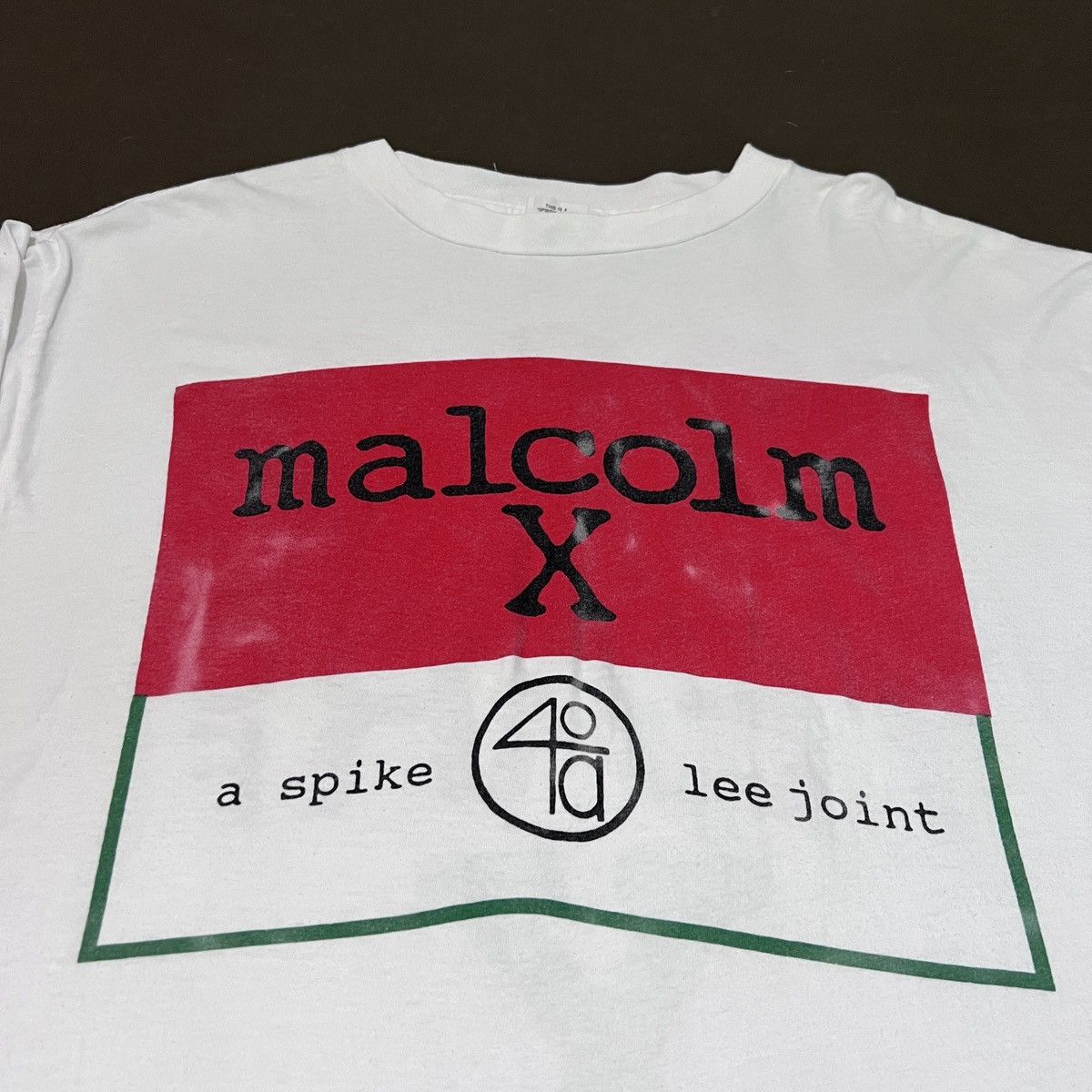 Rap Tees × Vintage Vintage 90s 40 Acres Malcolm X Spike Lee Tee 2XL Size US XXL / EU 58 / 5 - 4 Thumbnail