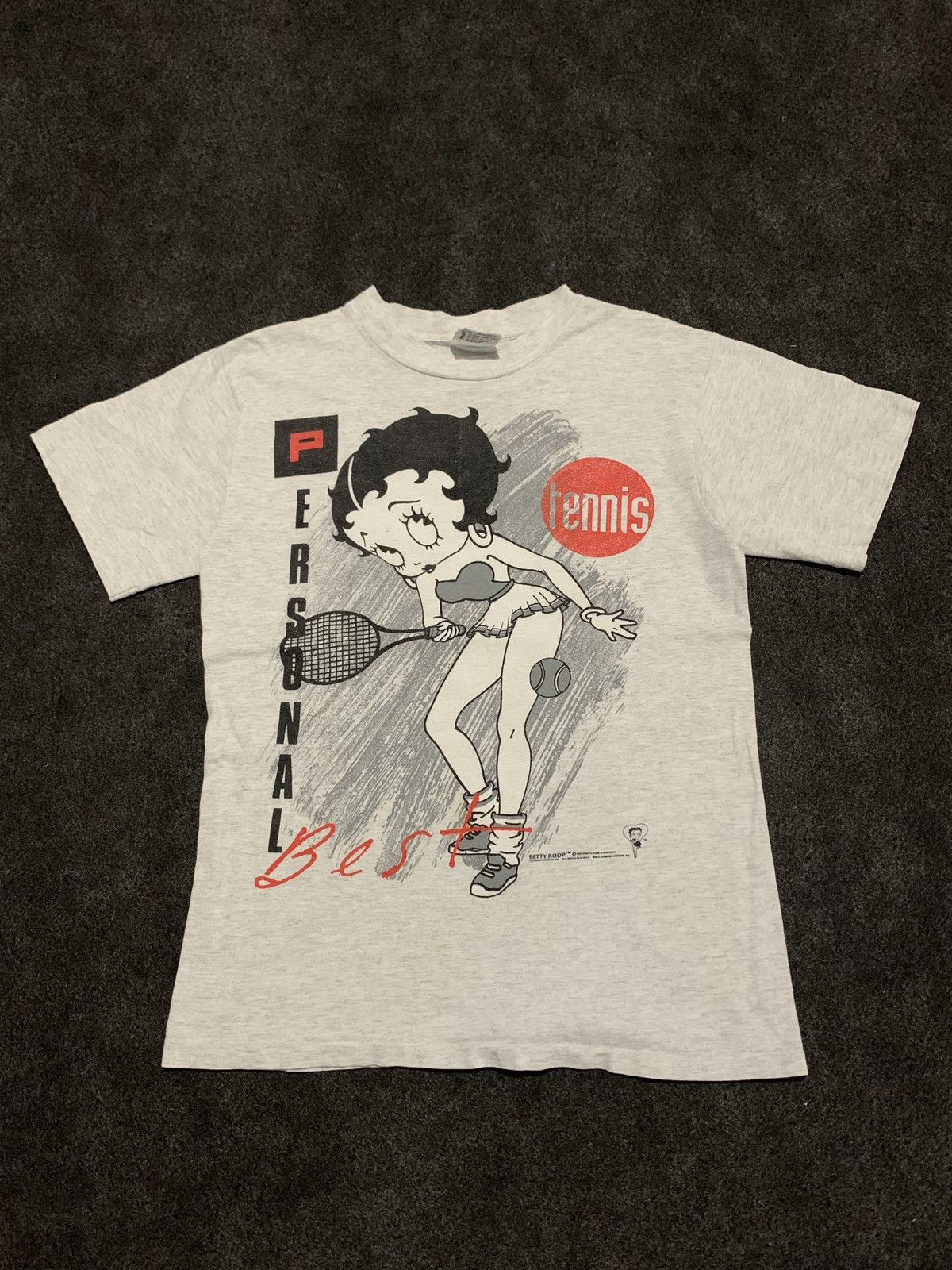 Vintage Vintage 90s Betty Boop "Personal Best Tennis" T-Shirt Size M / US 6-8 / IT 42-44 - 2 Thumbnail