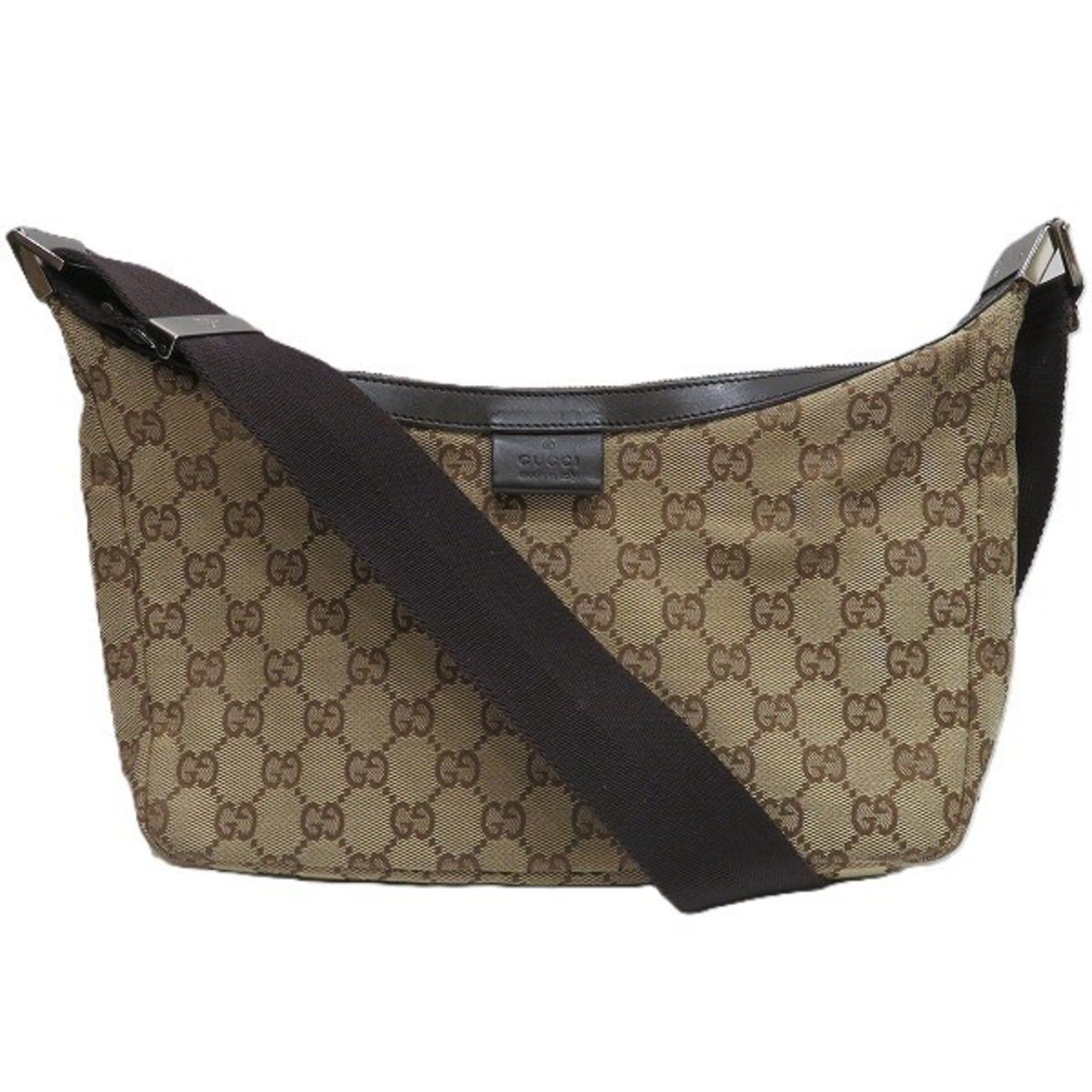 Gucci 35098 GG Canvas Bag Shoulder For Men And Women in Beige