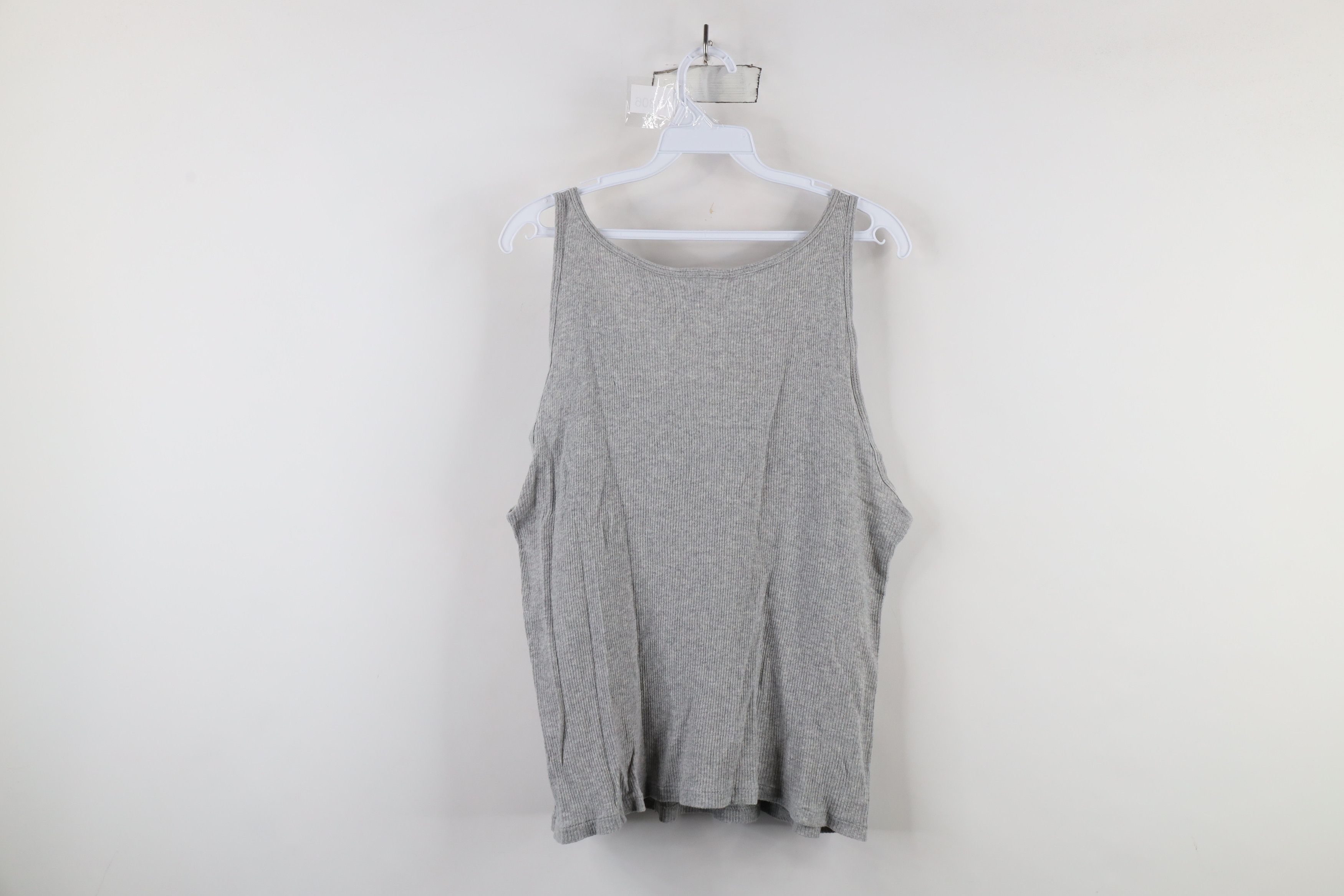 Vintage Vintage 90s Streetwear Ribbed Knit Wife Beater Tank Top Size US XL / EU 56 / 4 - 8 Thumbnail