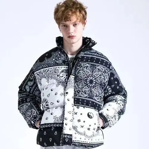 Other Ying Yang Paisley Bandana Puffer Jacket Size US M / EU 48-50 / 2 - 1 Thumbnail