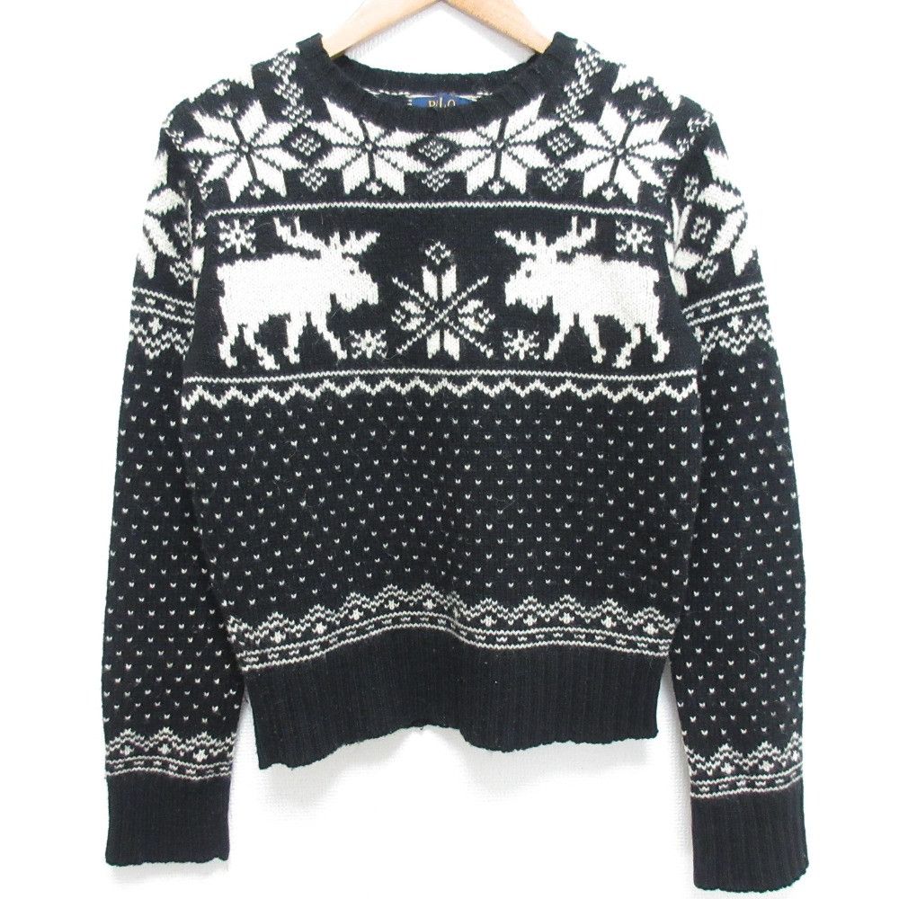 Ralph Lauren Ralph Lauren Polo Ralph Lauren Nordic Reindeer Knit Pullover Sweater Cotton Tops Size ONE SIZE - 1 Thumbnail