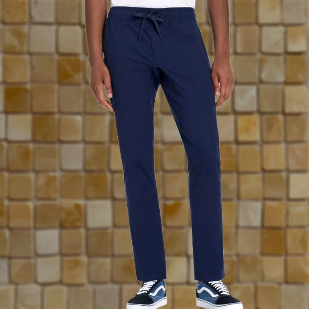 Hurley Hurley Pants Slim Blue 2XL Drawstring Elastic Ripstop Straight Inseam 32 Logo Jogger Mens Size US 39 - 1 Preview