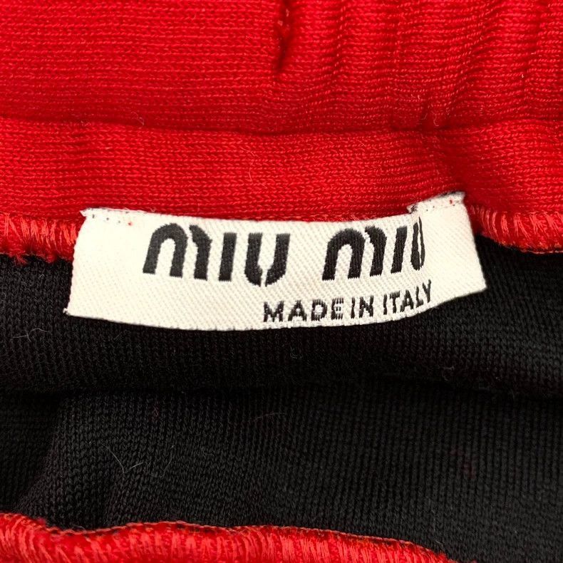 Celine MiuMiu Black Logo Drawstring Skirt Size US 28 / EU 44 - 5 Thumbnail