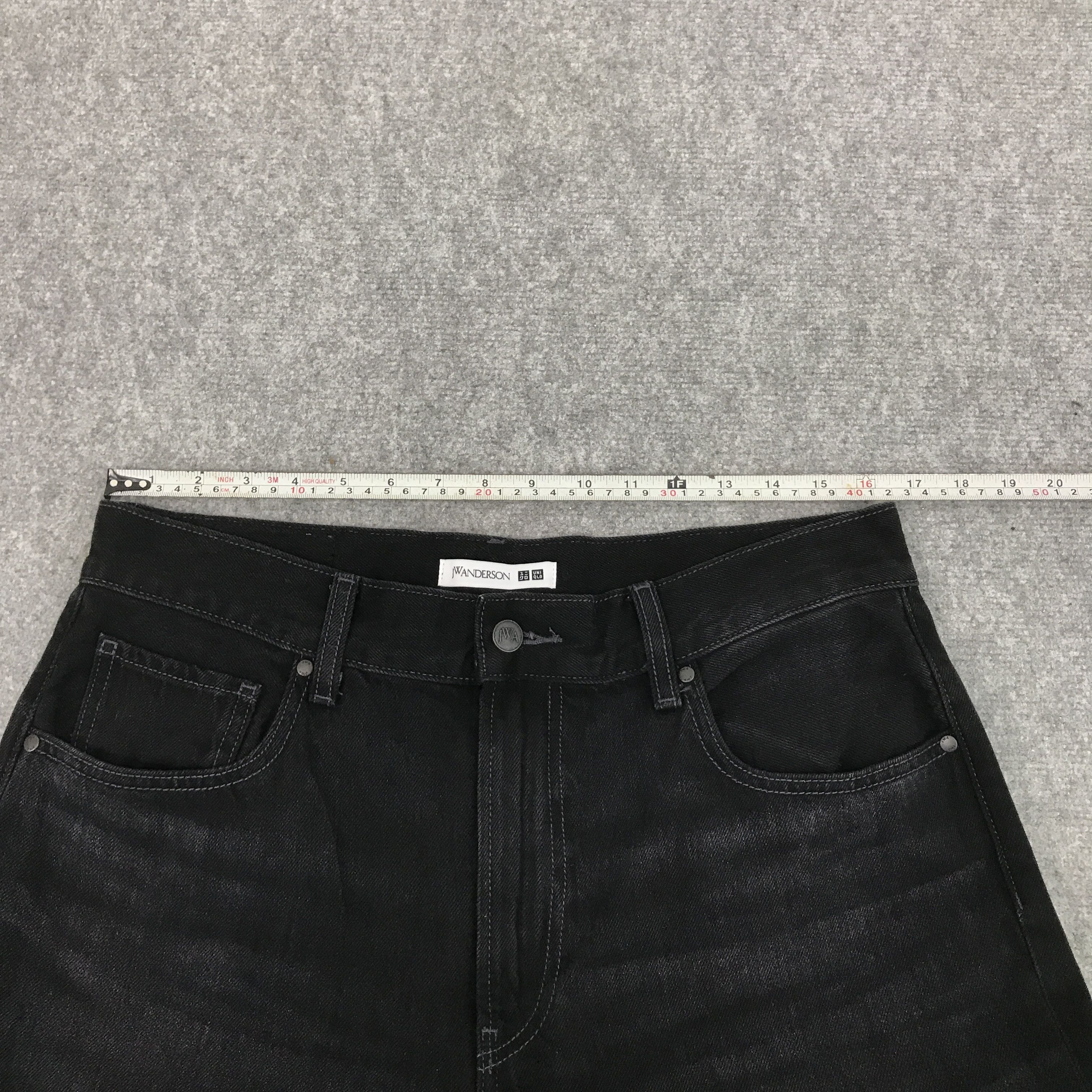 JW Anderson × Japanese Brand × Uniqlo J.W. Anderson x uniqlo baggy Black jean pants Size US 33 - 10 Thumbnail