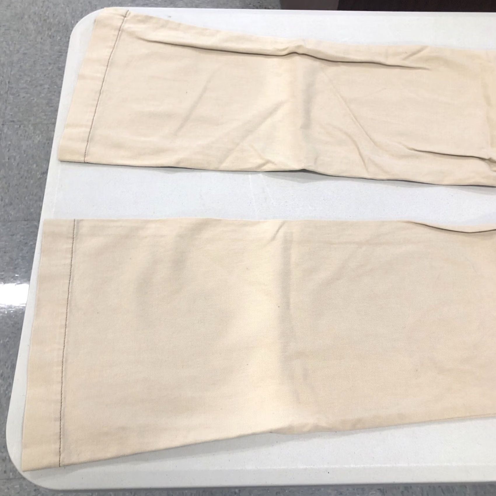 Express NWT Express Cetine Chino Pants Tan Khaki Slim Flare Leg Low Rise Women Size 8 Size ONE SIZE - 5 Thumbnail