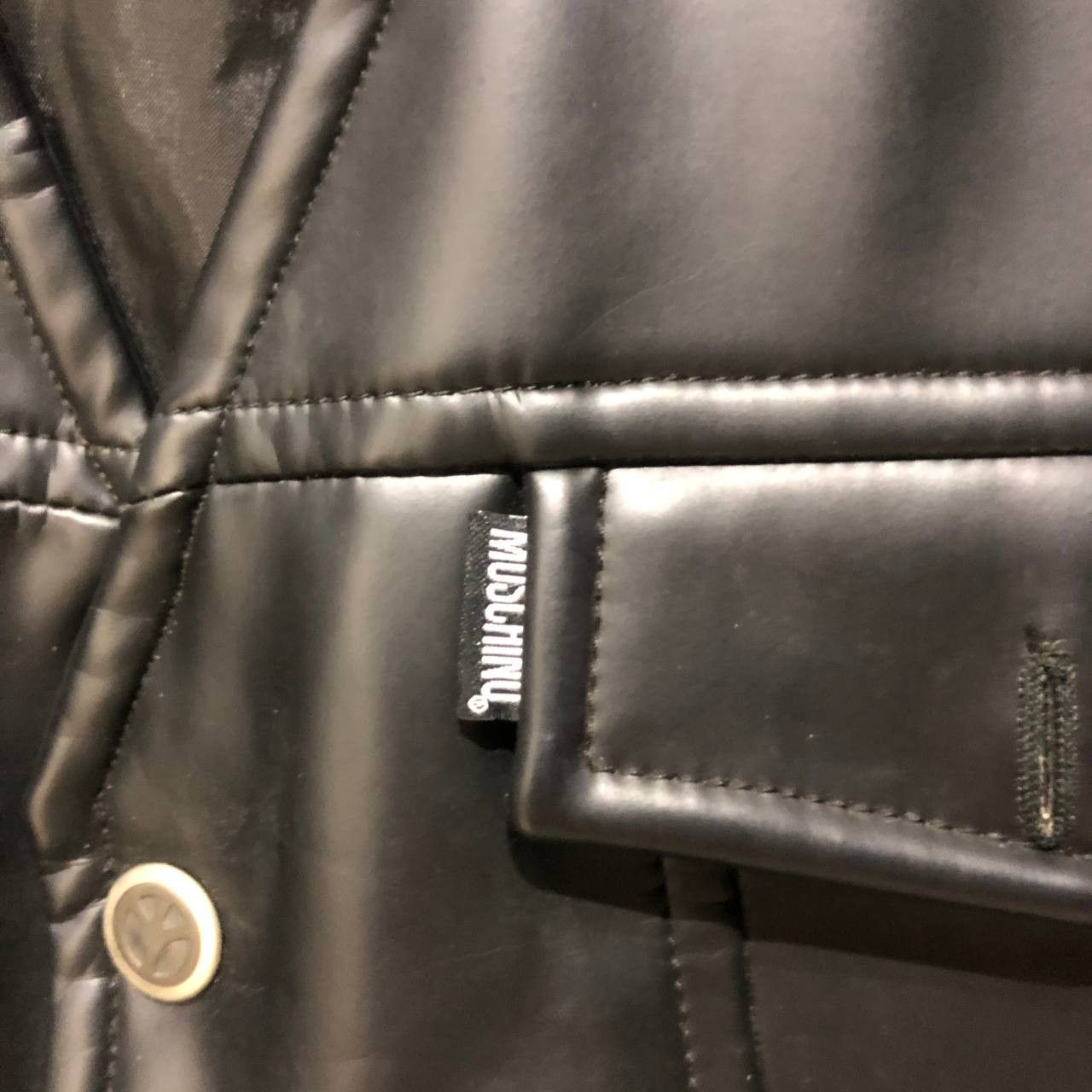 Moschino Moschino Leather Vest Size 50R - 4 Thumbnail