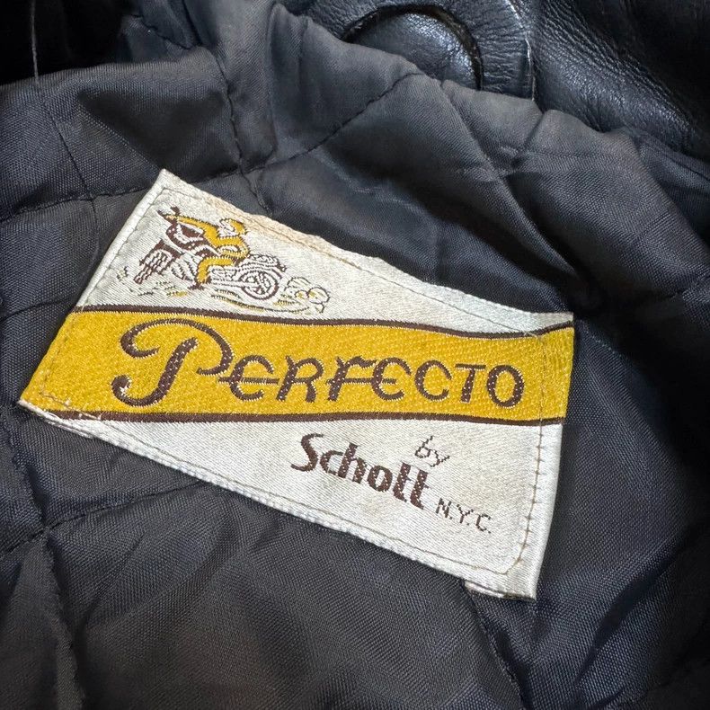 Schott Schott Motorcycle leather jacket Size US L / EU 52-54 / 3 - 3 Thumbnail