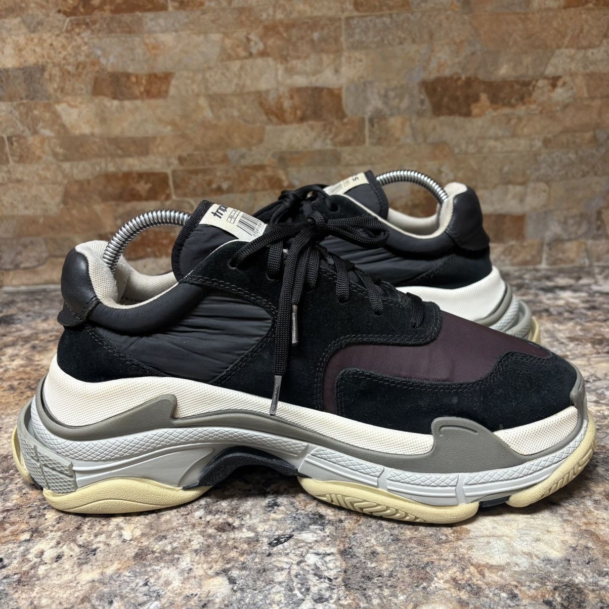 Balenciaga Balenciaga Triple S Size 8 Black Burgundy Grey With Box Size US 8 / EU 41 - 5 Thumbnail