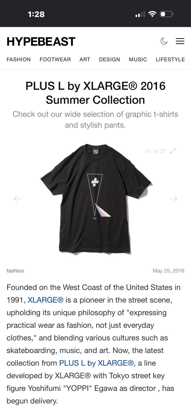 X-LARGE Sunfaded Hypebeast Plus L by Xlarge 2016 Summer Collection Size US L / EU 52-54 / 3 - 2 Thumbnail