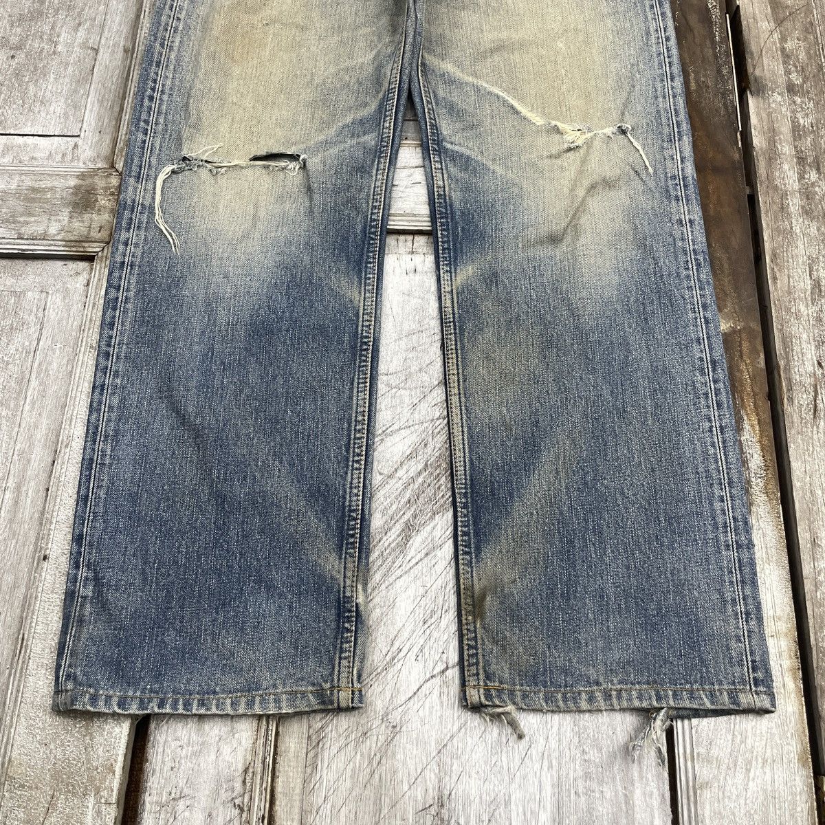 Levi's Vintage Classic Levis 503 Distressed Jeans wc 340 Size US 32 / EU 48 - 4 Thumbnail