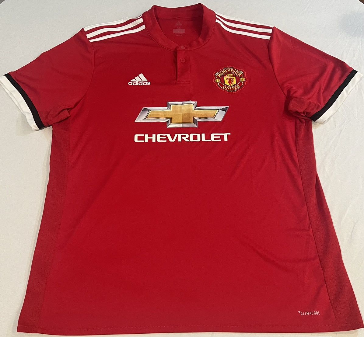 Adidas 2017/18 Men’s Manchester United Adidas Home Jersey XL Size US XL / EU 56 / 4 - 1 Thumbnail