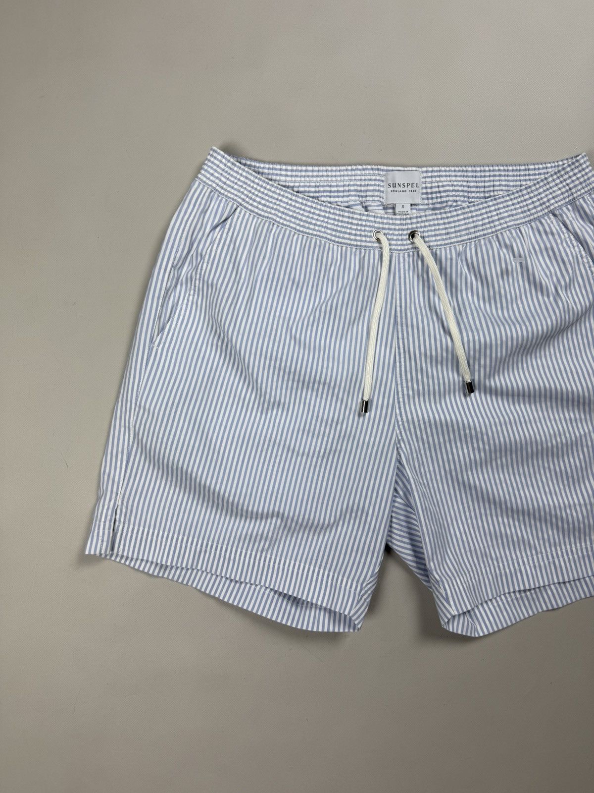 Sunspel Sunspel Men’s Striped Beach Swimming Shorts Size S Size US 30 / EU 46 - 2 Thumbnail