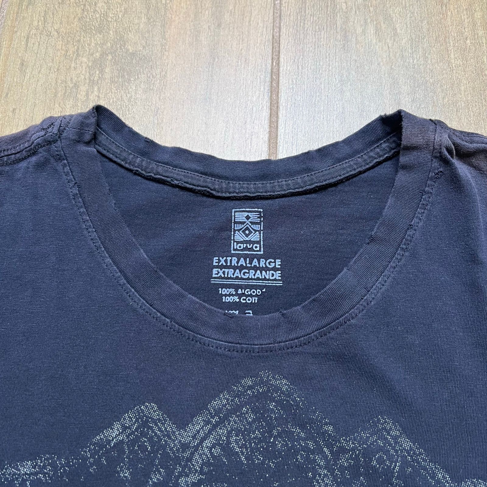 Vintage Y2K Orva Lion Graphic T Shirt XL Faded Black Boho Tribal Art Size US XL / EU 56 / 4 - 4 Thumbnail