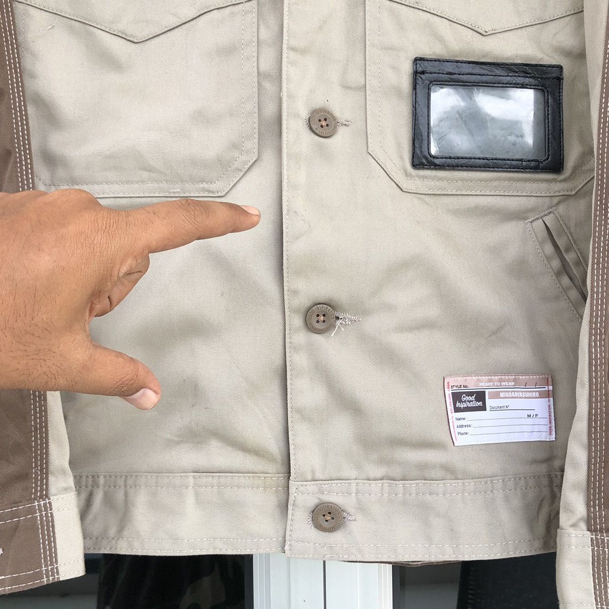 Maison MIHARA YASUHIRO Miharayasuhiro Two Toned Work Jacket Size US S / EU 44-46 / 1 - 16 Thumbnail