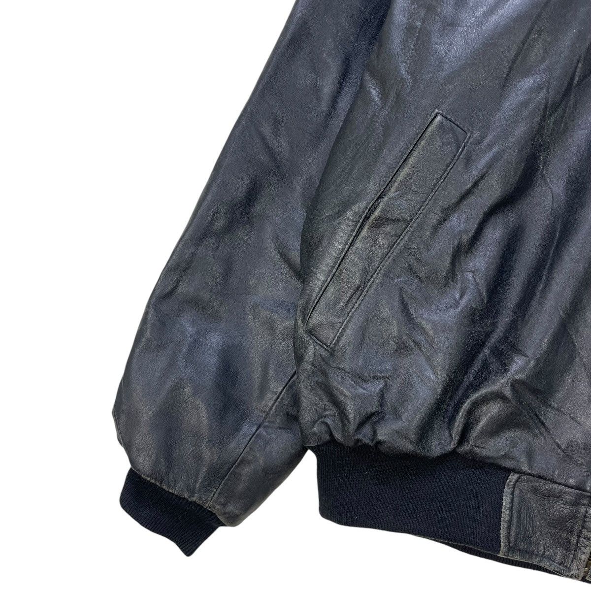 Genuine Leather × Japanese Brand Fiorenza Bomber Genuine Leather Jacket Size US M / EU 48-50 / 2 - 6 Thumbnail