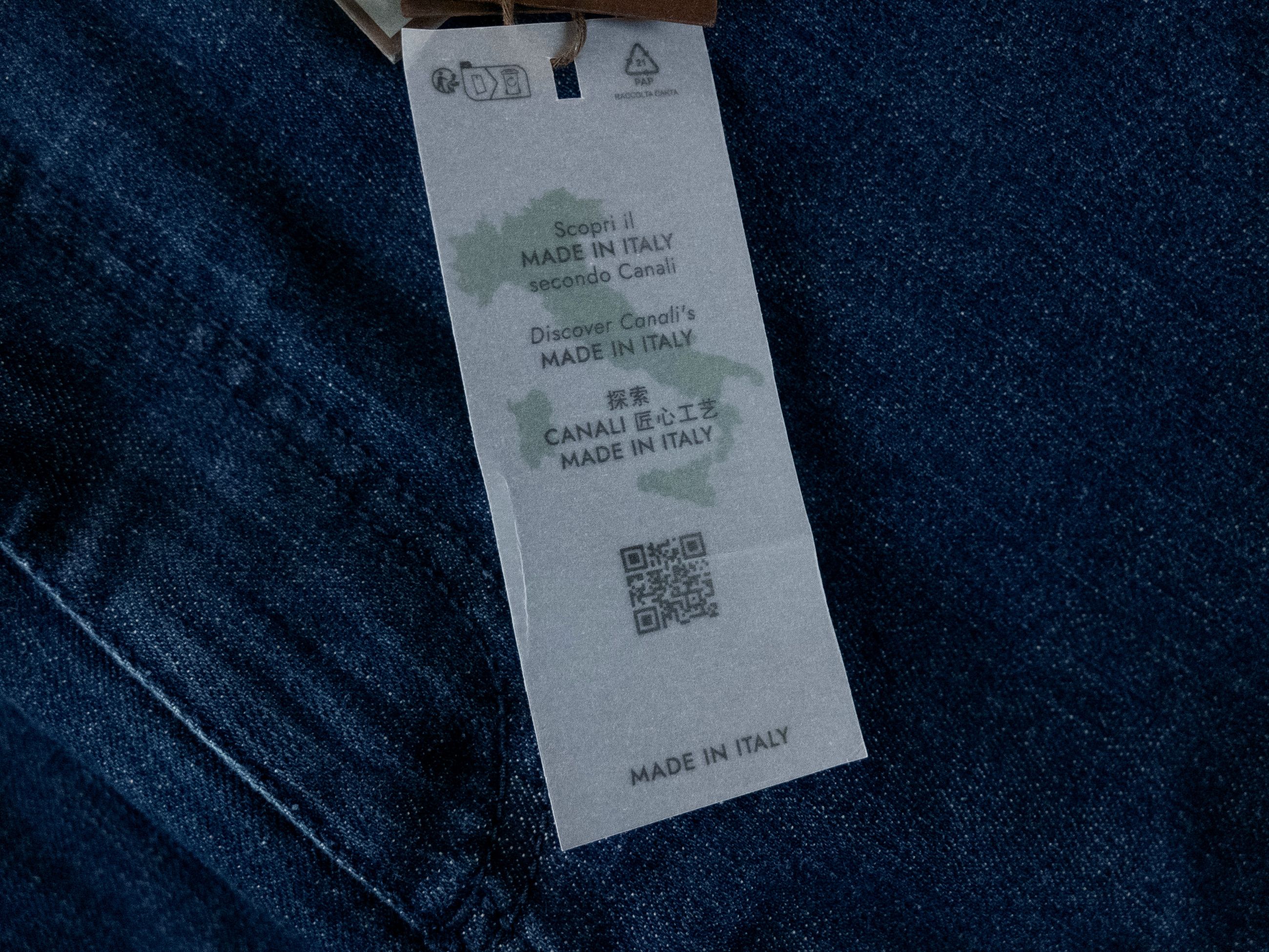 Canali CANALI blue mid rise straight leg jeans Size 34 q Size US 34 / EU 50 - 7 Thumbnail