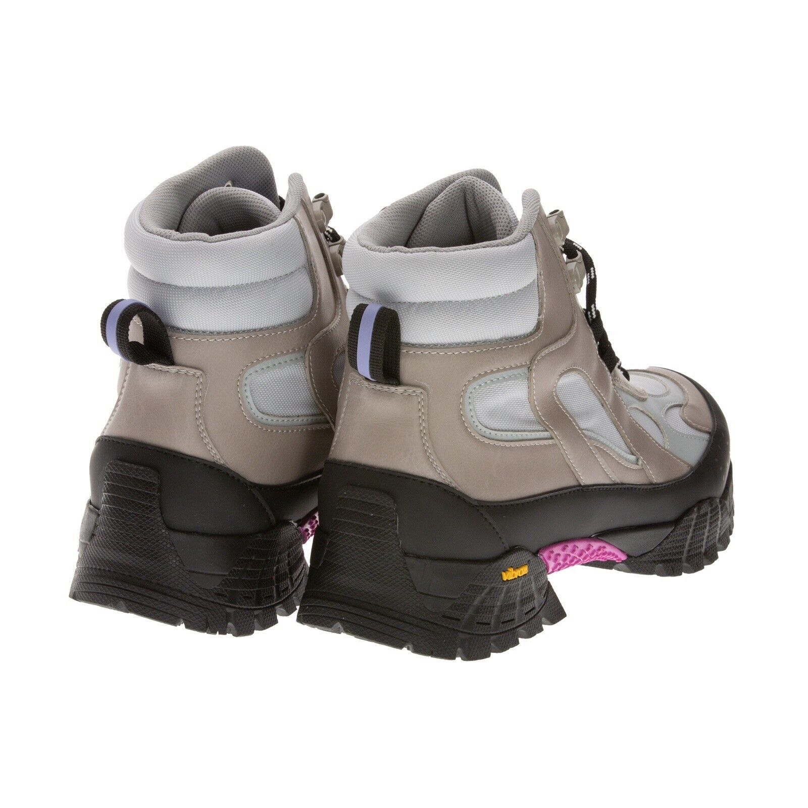 Alexander McQueen MCQ BY ALEXANDER MCQUEEN Grow Up Lace Up Boots Light Gray Size US 11 / EU 44 - 5 Thumbnail