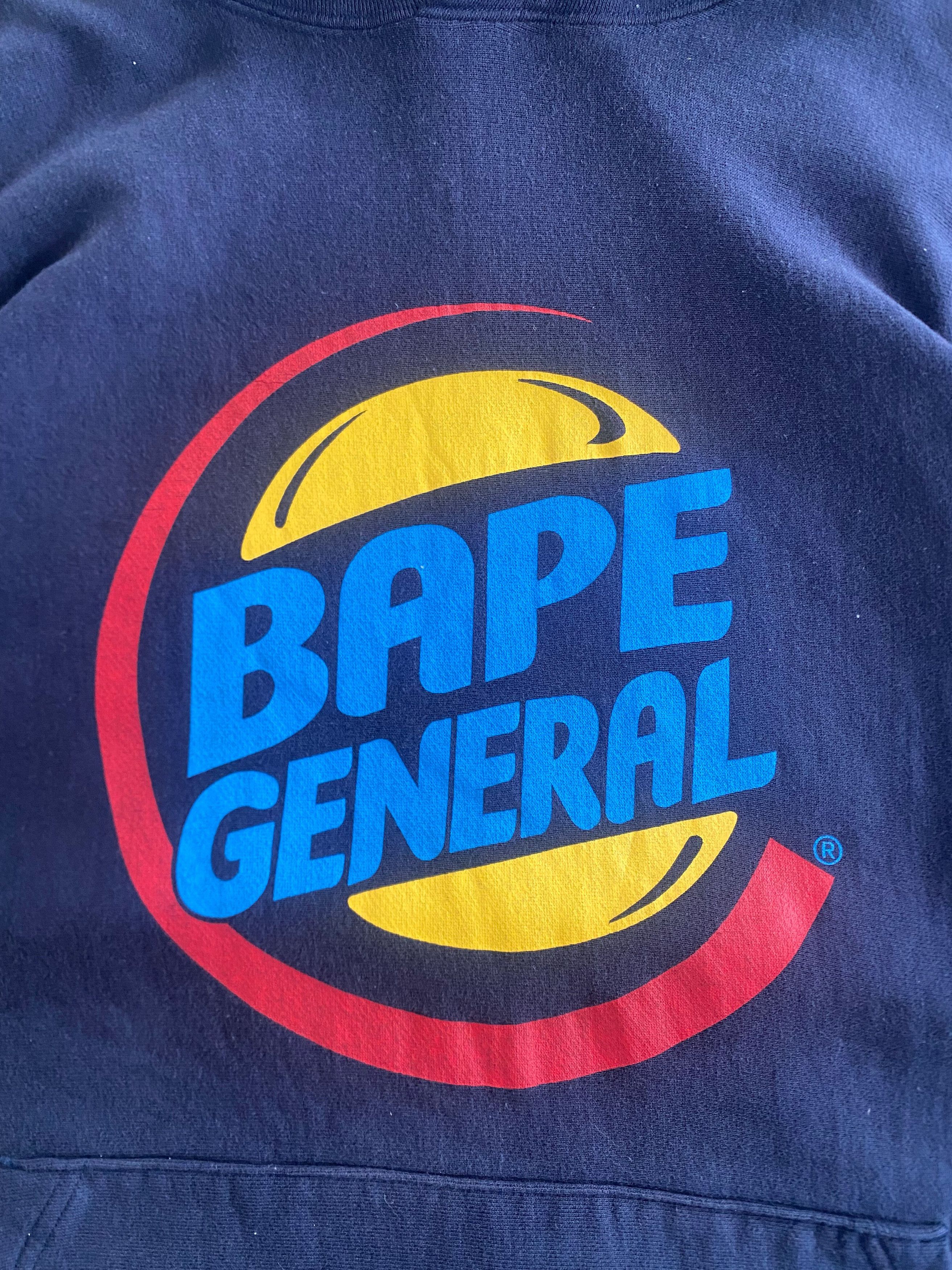 Bape Vintage Bape General Hoodie "Burger King" Size US L / EU 52-54 / 3 - 3 Thumbnail