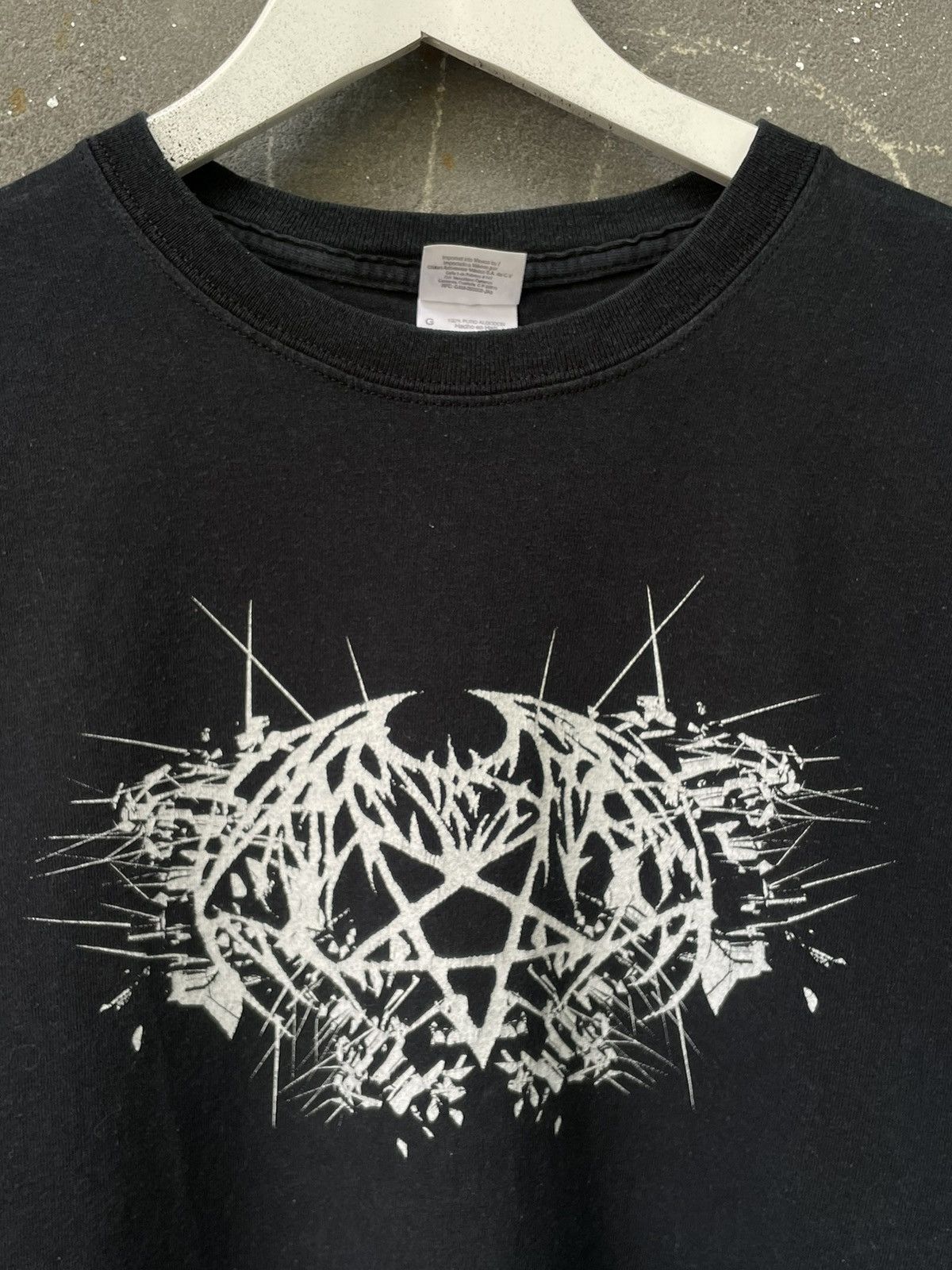 Band Tees × Vintage Vintage Obdurate Black Metal Fire T-Shirt 2008 Pentagram Size US L / EU 52-54 / 3 - 7 Thumbnail