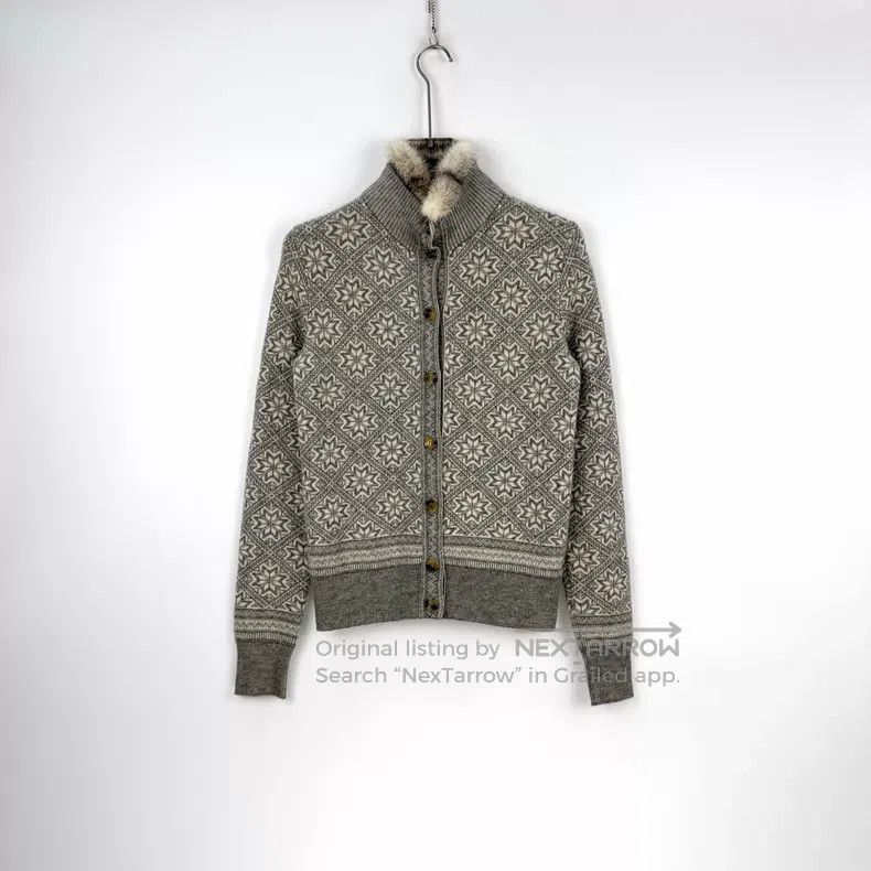 Loro Piana Loro Piana Grey Lamb Fur Collar Cashmere Coat Size XS / US 0-2 / IT 36-38 - 3 Thumbnail