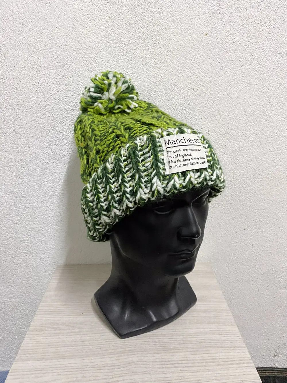 Japanese Brand × Kapital × Vintage Vintage Manchester Knit Beanie Hat Size ONE SIZE - 2 Thumbnail