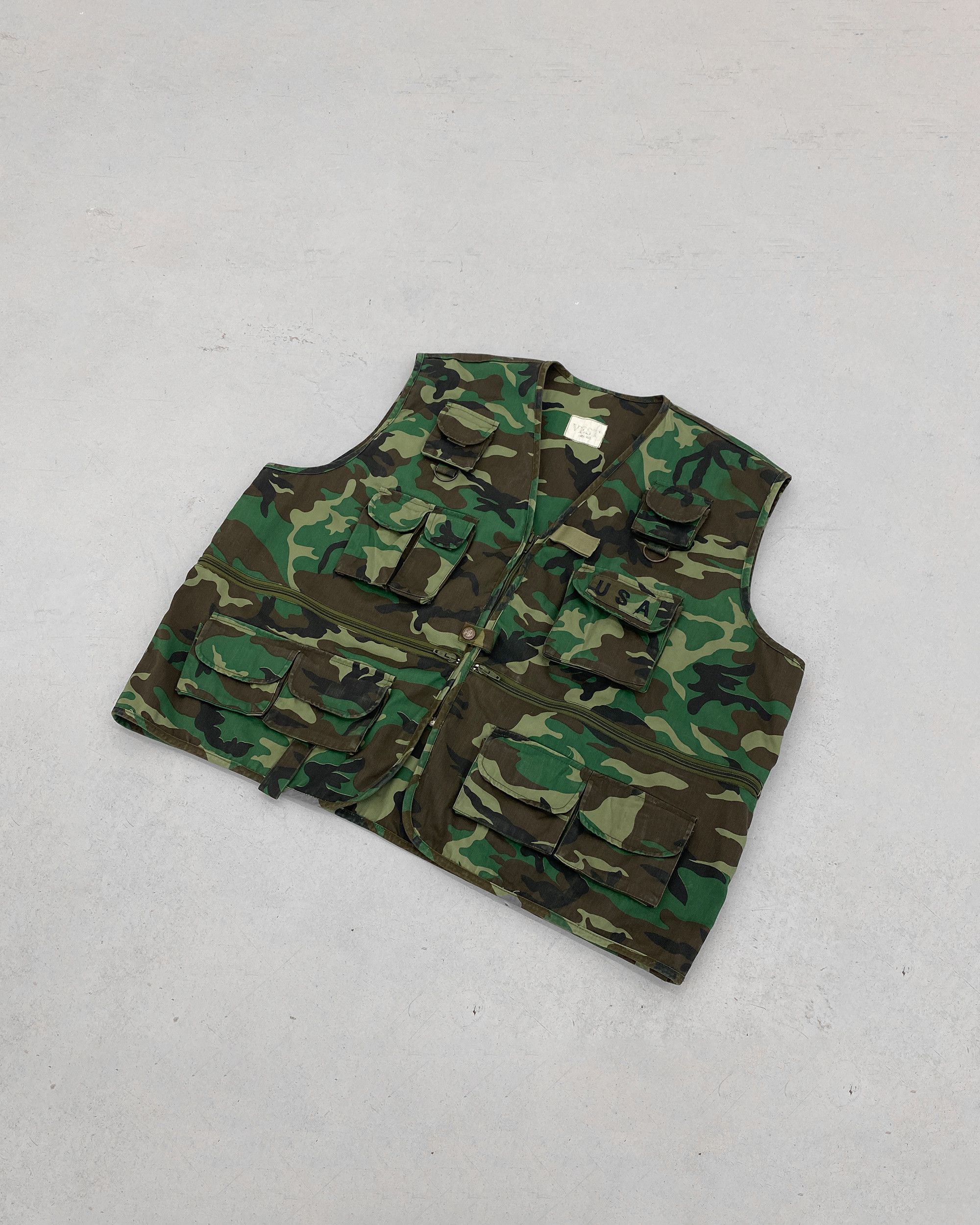 Vintage 1990s Camo USA Vest Size US XXL / EU 58 / 5 - 2 Thumbnail